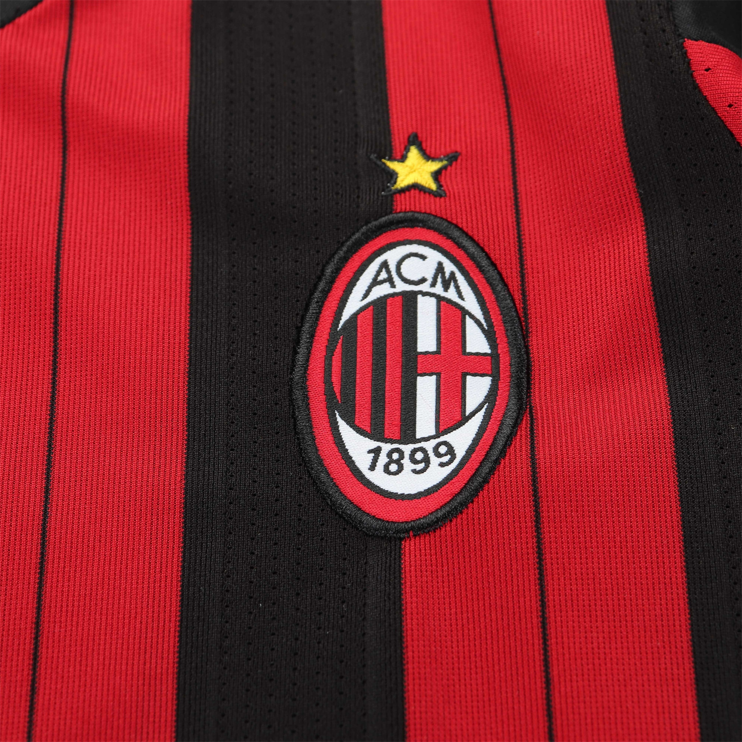 AlphaJersey-Retro AC Milan 2013-14 Home Long Sleeves Kids Kit