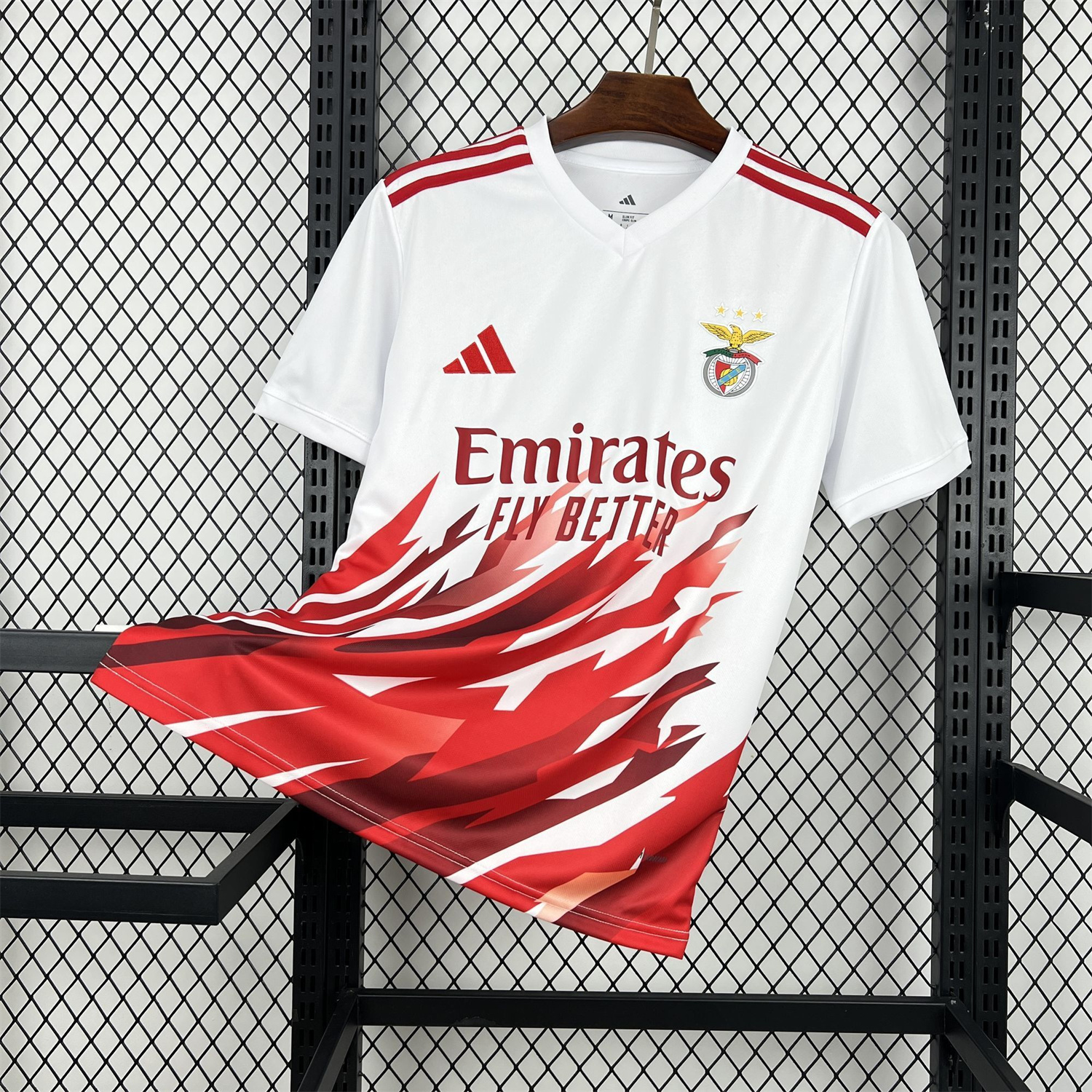 AlphaJersey-Benfica 25-26 Red And White Jersey - Fans Version