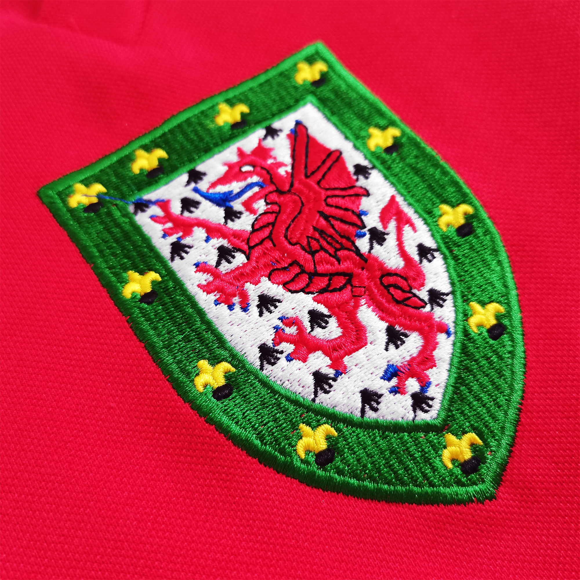 AlphaJersey-Retro Wales 1976 Home Stadium Jersey