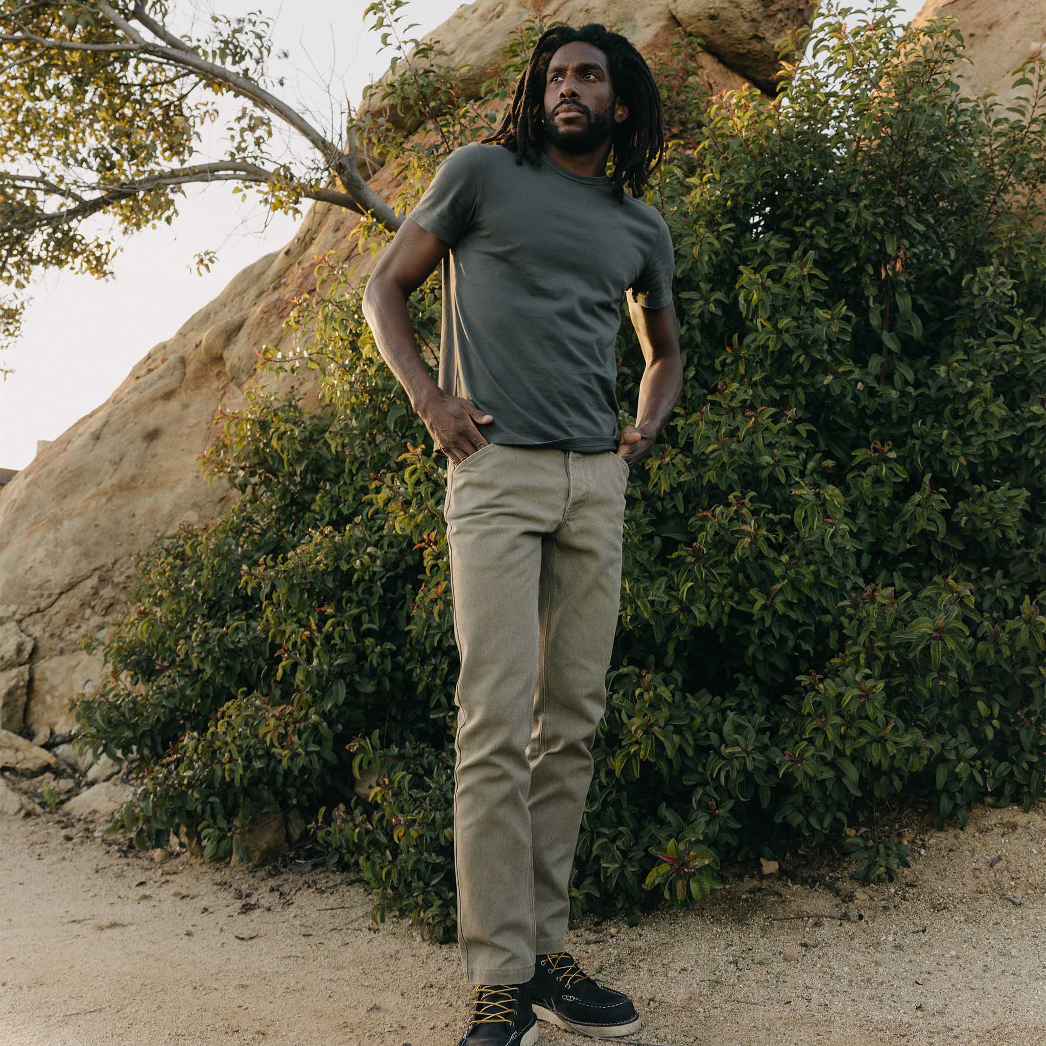 The Organic Cotton Tee in Faded Black | Modern Menswear by yycbvcnbmmnbm
