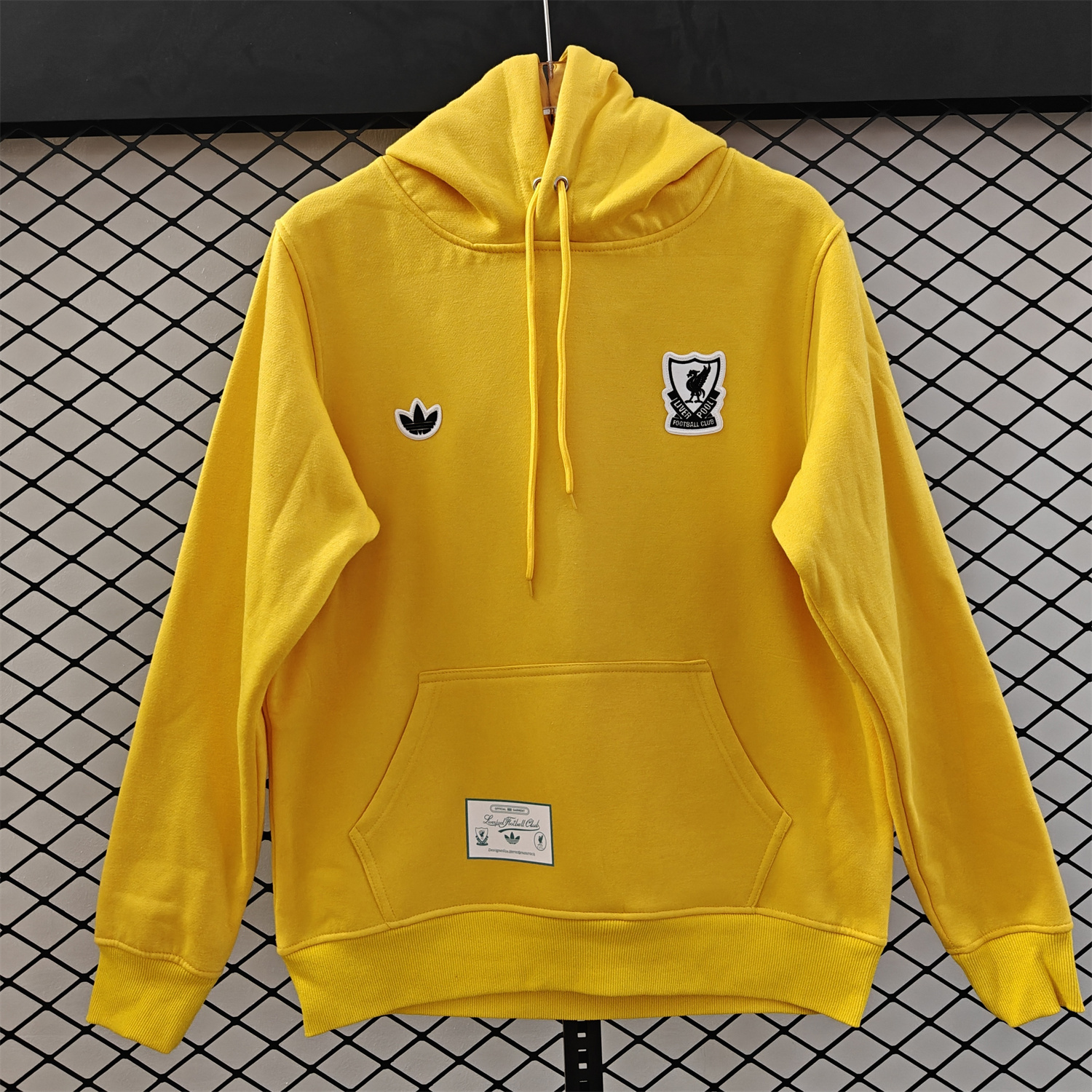 AlphaJersey-Liver.pool 25-26 Originals Terrace Icon White Team Logo Unisex Pullover Hoodie