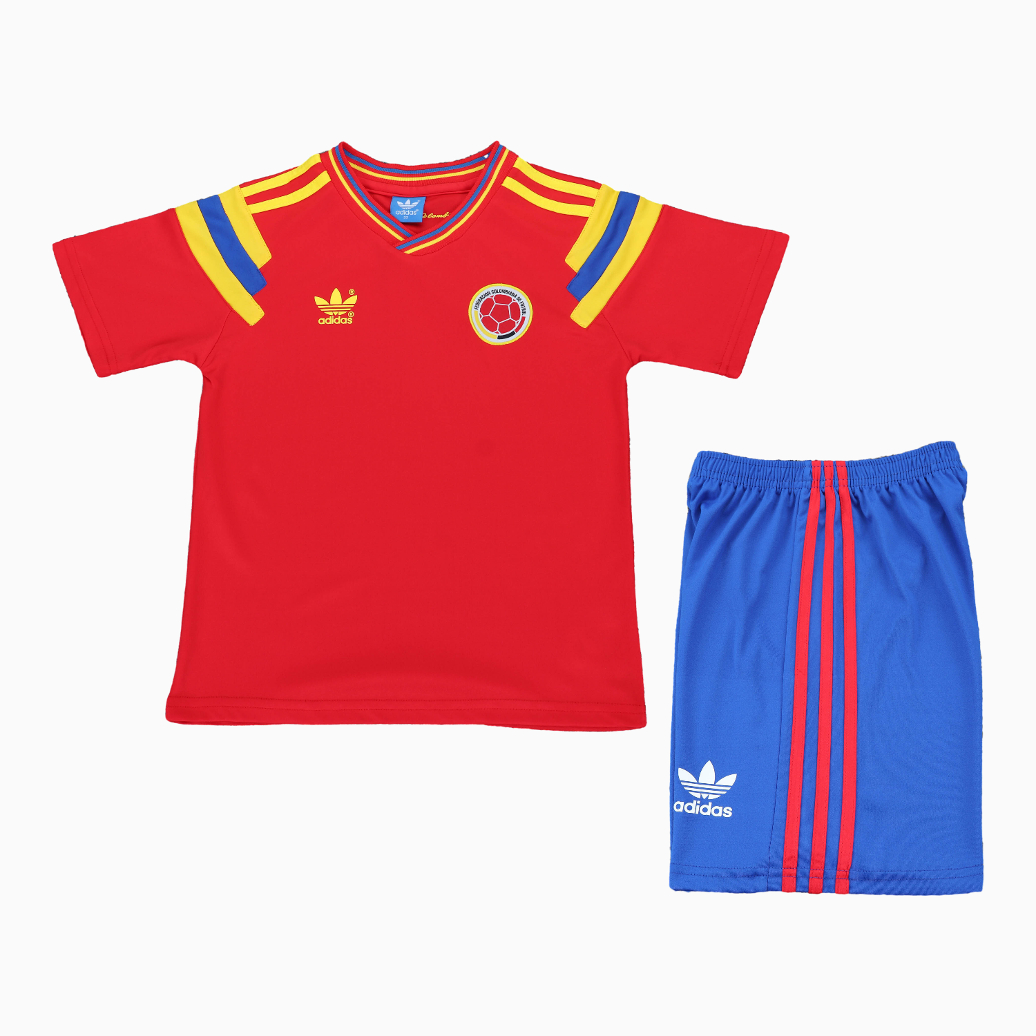 AlphaJersey-Retro Colombia 1990 Away Kids Kit