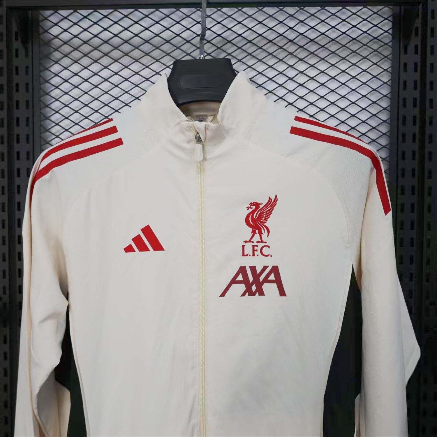 AlphaJersey-Liver.pool 25-26 White Windbreaker Jacket