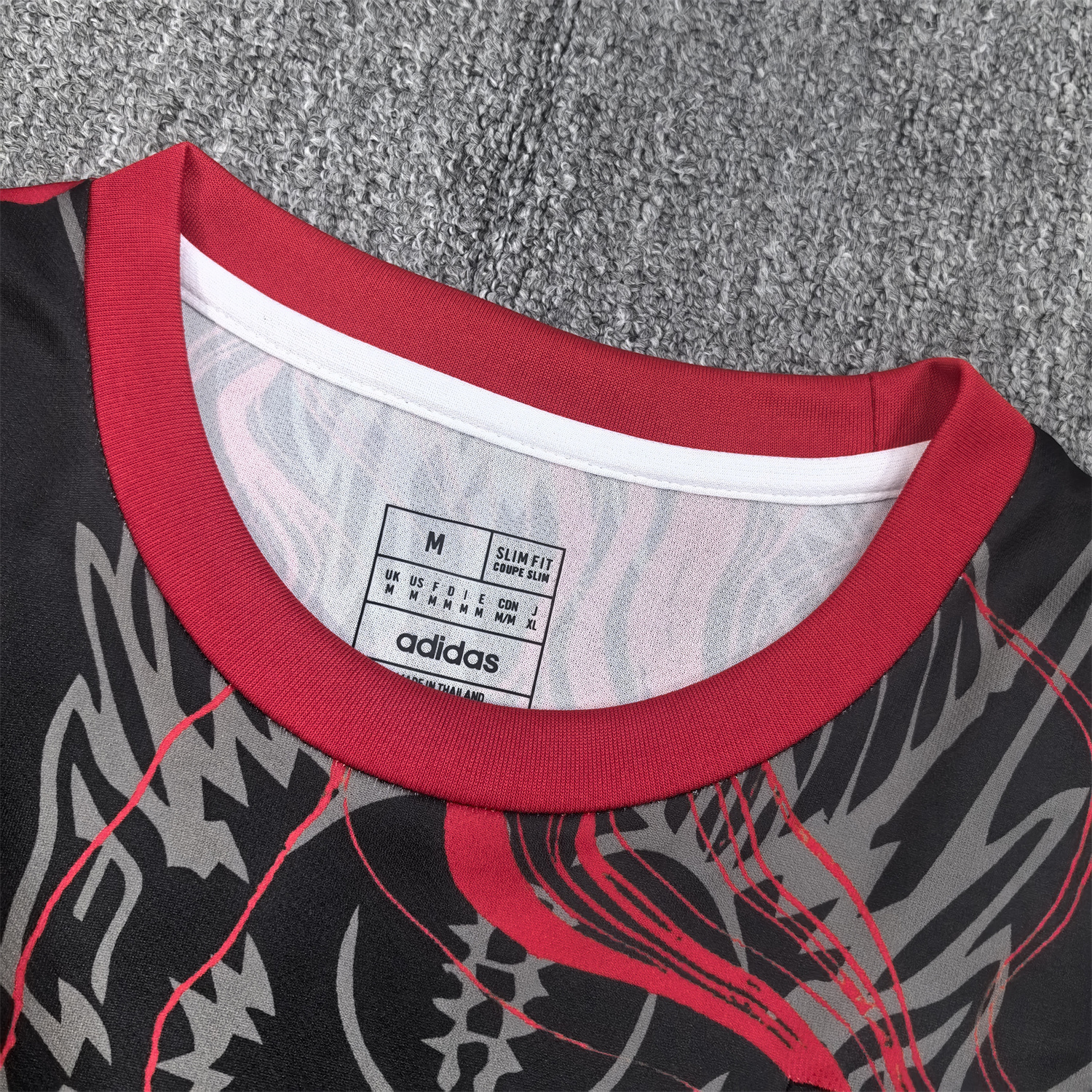 AlphaJersey-Japan 25-26 Black Dragon Black And Red Jersey - Fans Version