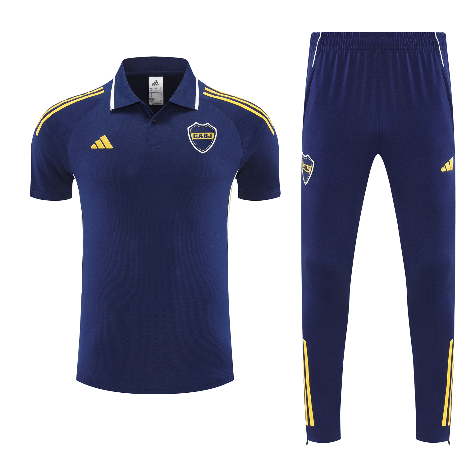 AlphaJersey-Boca Juniors 25-26 POLO Short-Sleeve Training Set - Dark Blue Top & Shorts