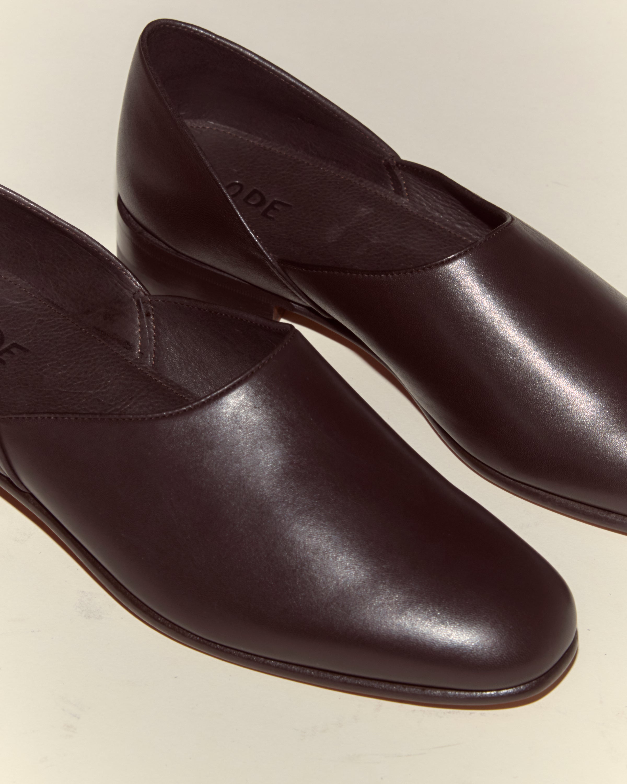 Leather House Shoes - Brown | Modern Menswear by yycbvcnbmmnbm