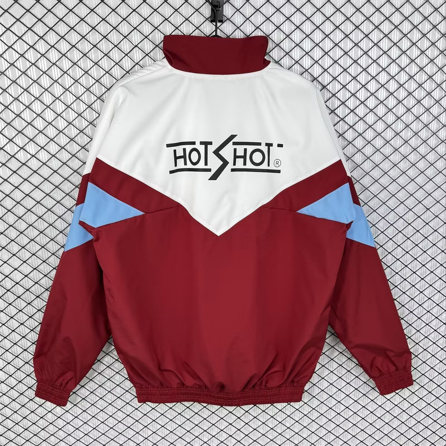 AlphaJersey-Retro Sevilla 1993-94 Home Windbreaker Jacket - White And Red