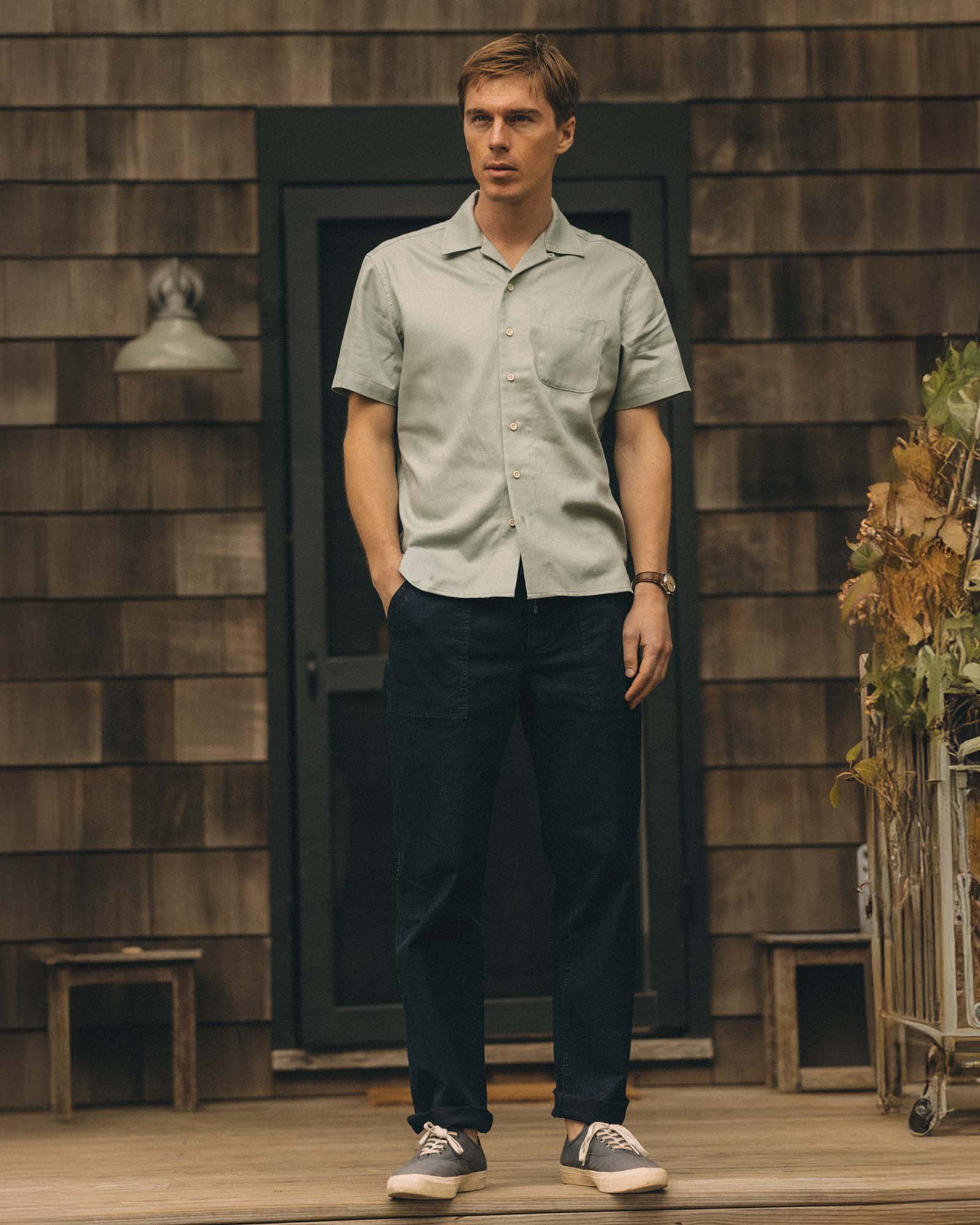 The Hawthorne Shirt in Surf Green | Modern Menswear by yycbvcnbmmnbm