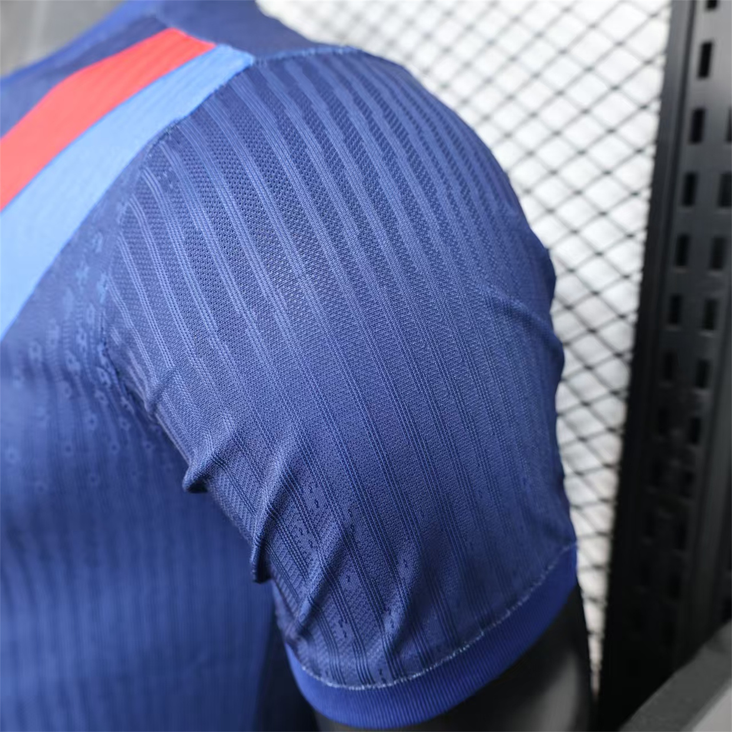 AlphaJersey-Barcelona 25-26 Red & Blue Guards Dark Blue Special Jersey - Player Version