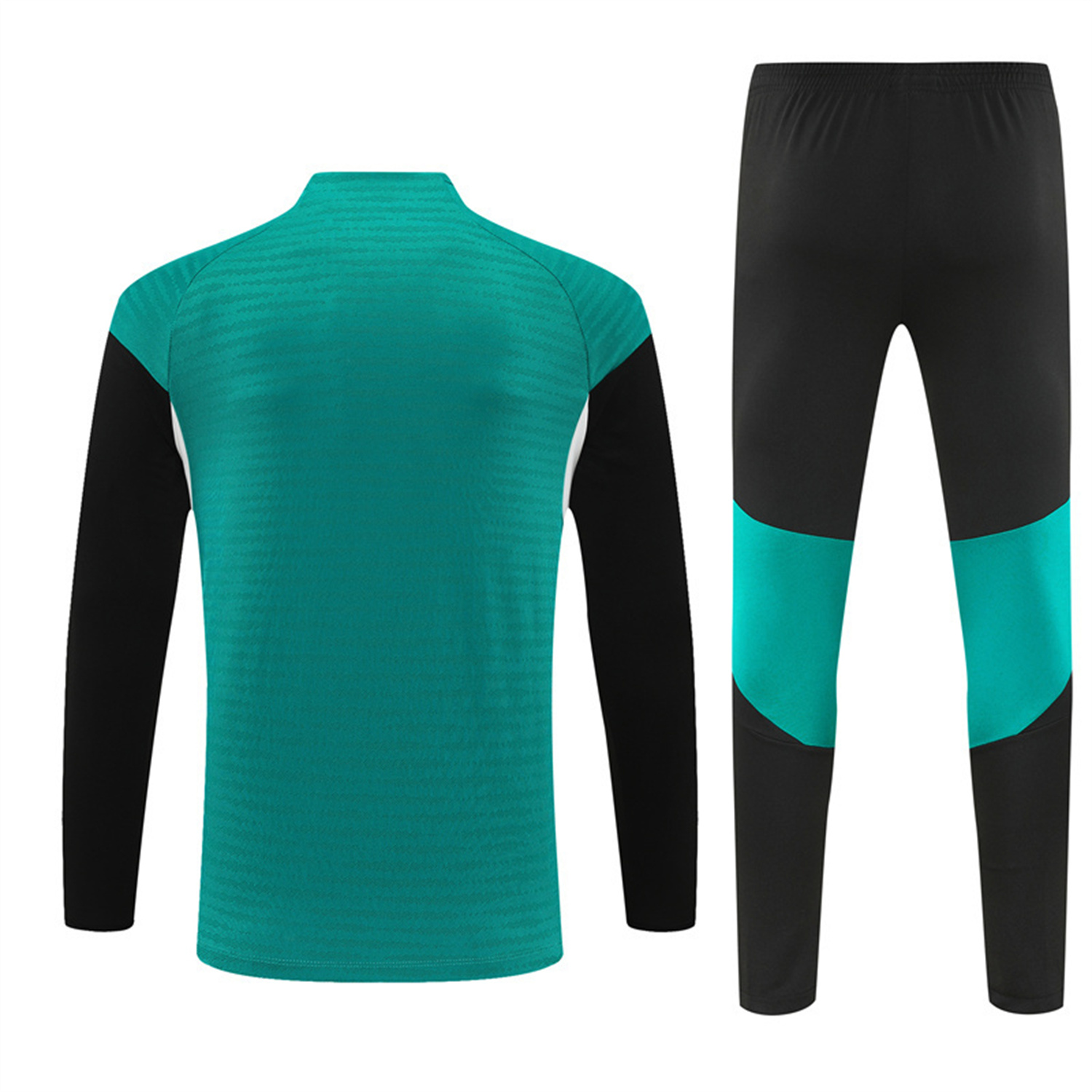 AlphaJersey-Liver.pool 25-26 Kids Long Sleeve Training Set - Player Version - Green Top and Black Pants