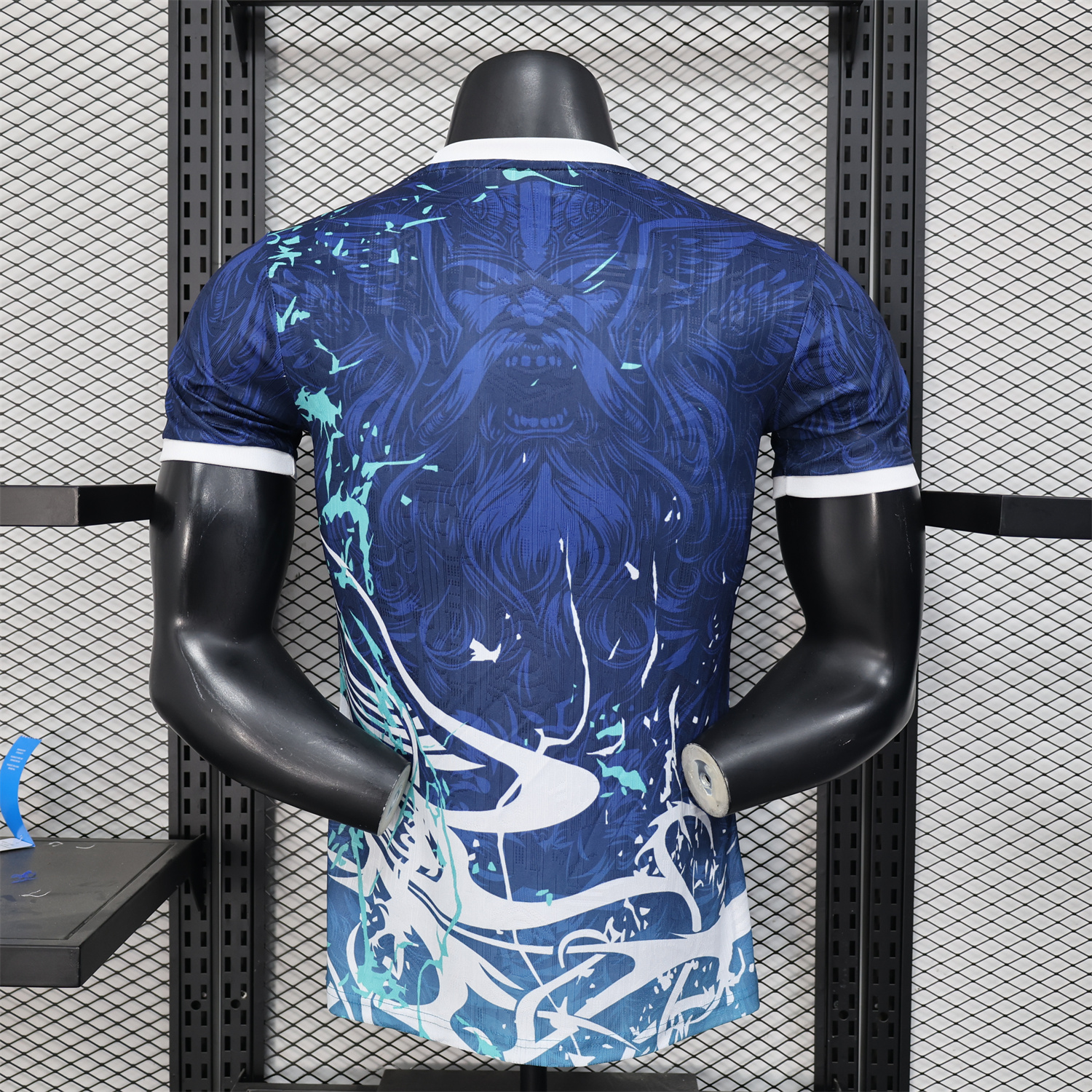 AlphaJersey-Real Madrid 25-26 Blue Jersey with White Viking Roar Comics - Player Version