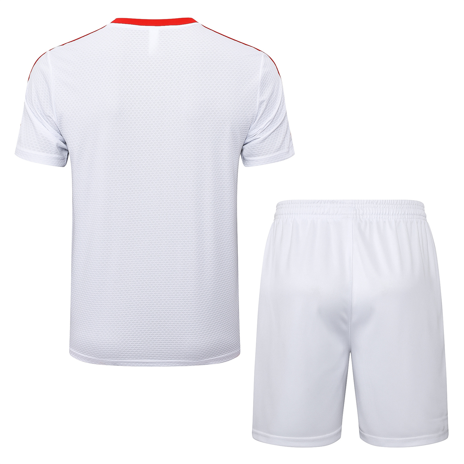 AlphaJersey-Bayern Munich 2025 125th Anniversary Short-Sleeve Training Set - White Top and Shorts