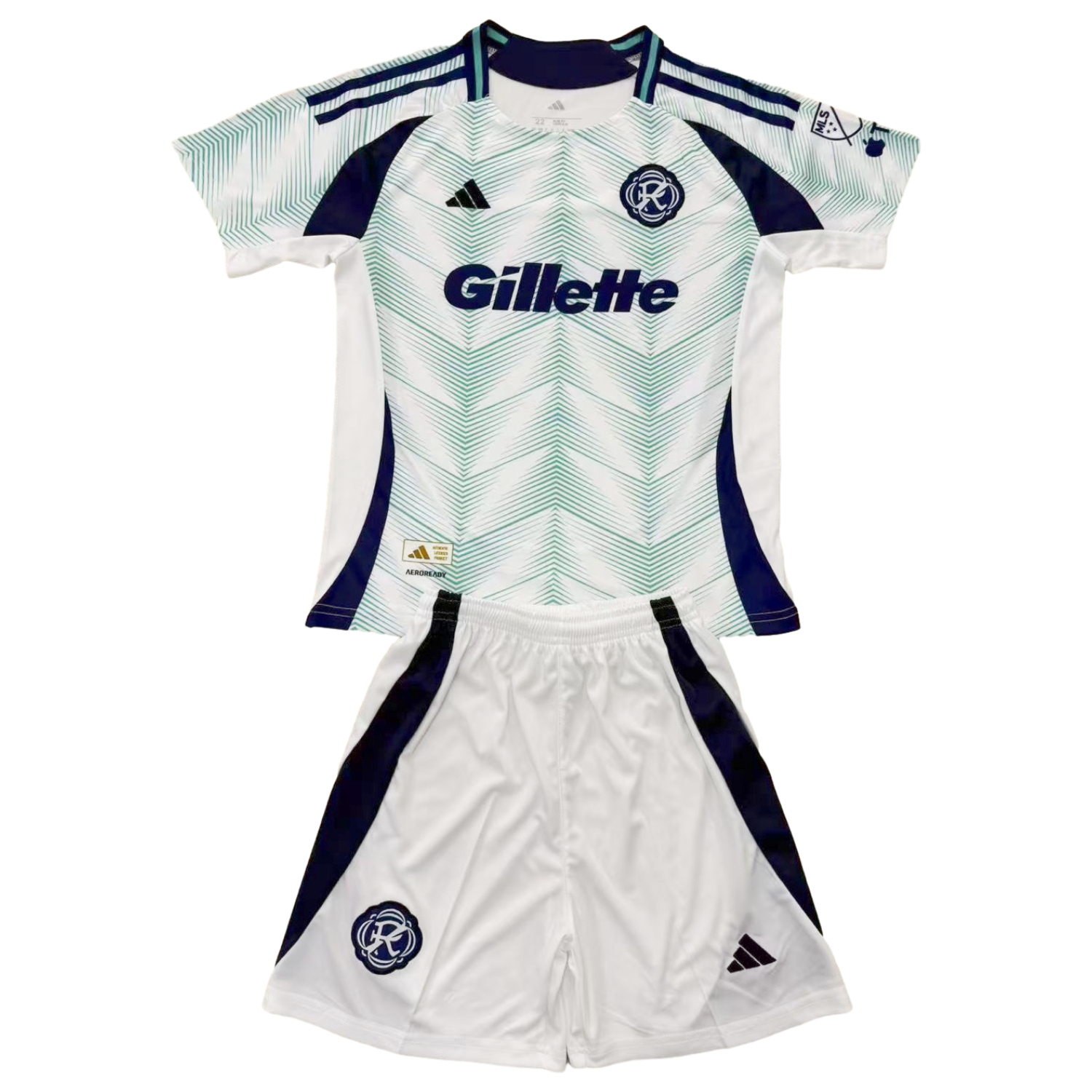 AlphaJersey-New England Revolution 2025 Away Kids Kit