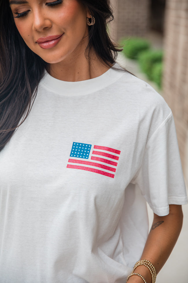 Live Free White Graphic Tee | Elegant Women's Fashion by coolavocek