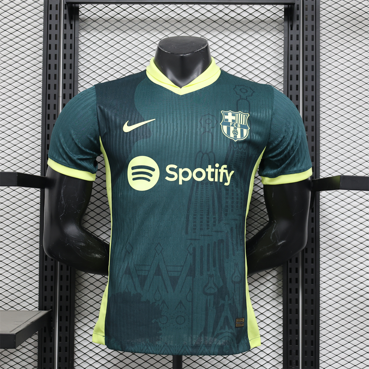 AlphaJersey-Barcelona 25-26 Green & Yellow Special Edition Jersey - Player Version