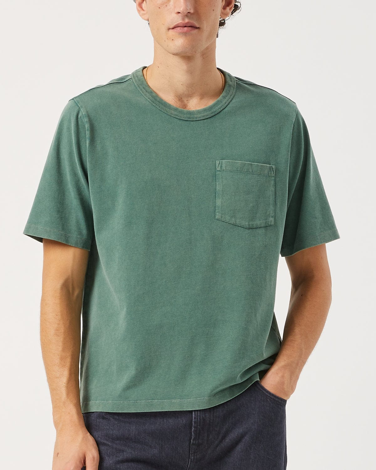 Garment Dye Tee - Alpine | Modern Menswear by yycbvcnbmmnbm