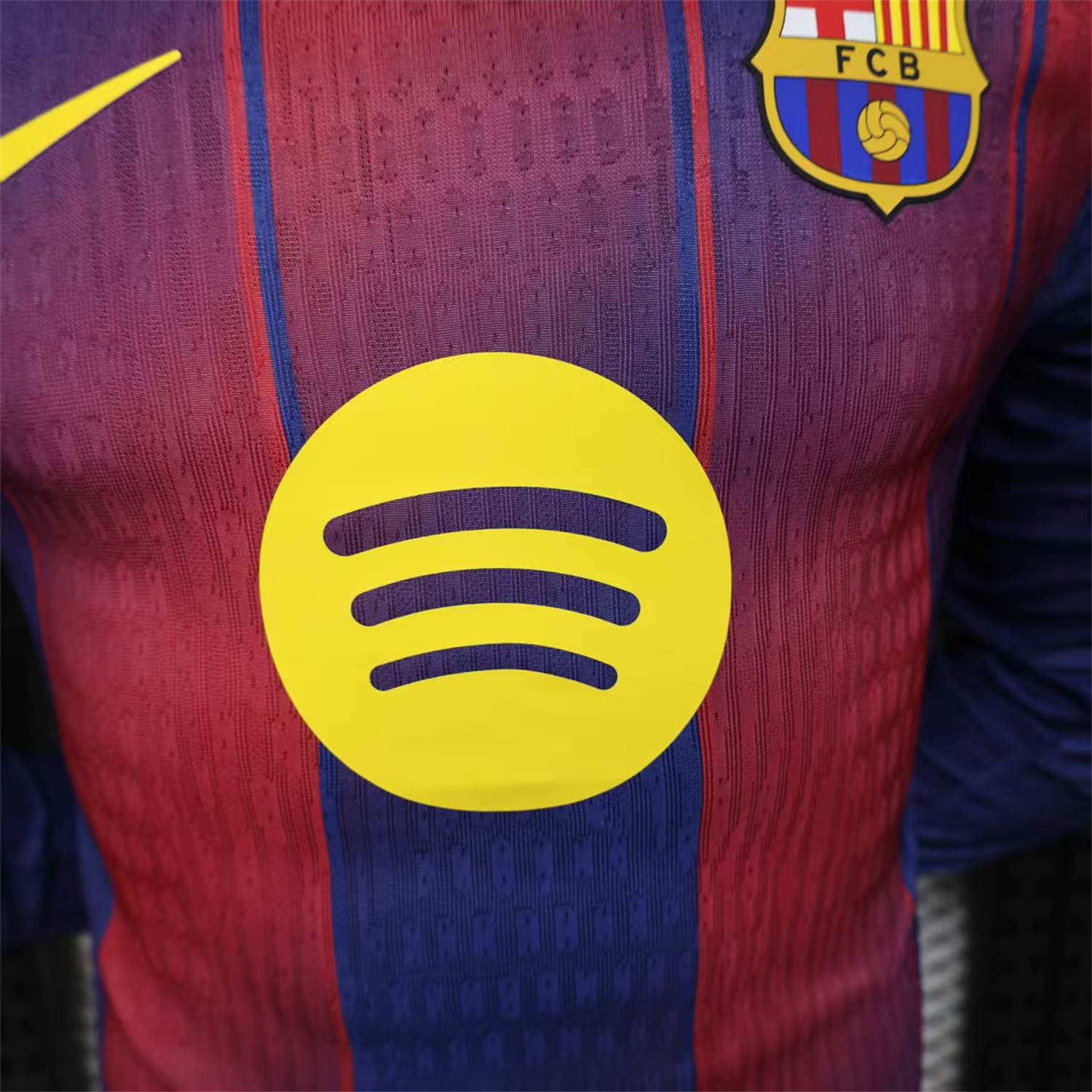 AlphaJersey-Barcelona 25-26 Home Long Sleeves Jersey (Leaked Version 2) - Player Version