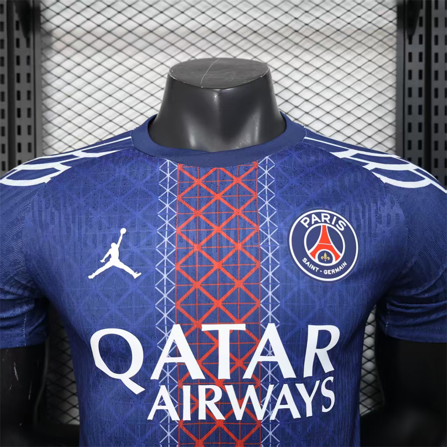 AlphaJersey-Paris Saint-Germain PSG X JD 25-26 Red And Blue Special Edition Jersey - Player Version
