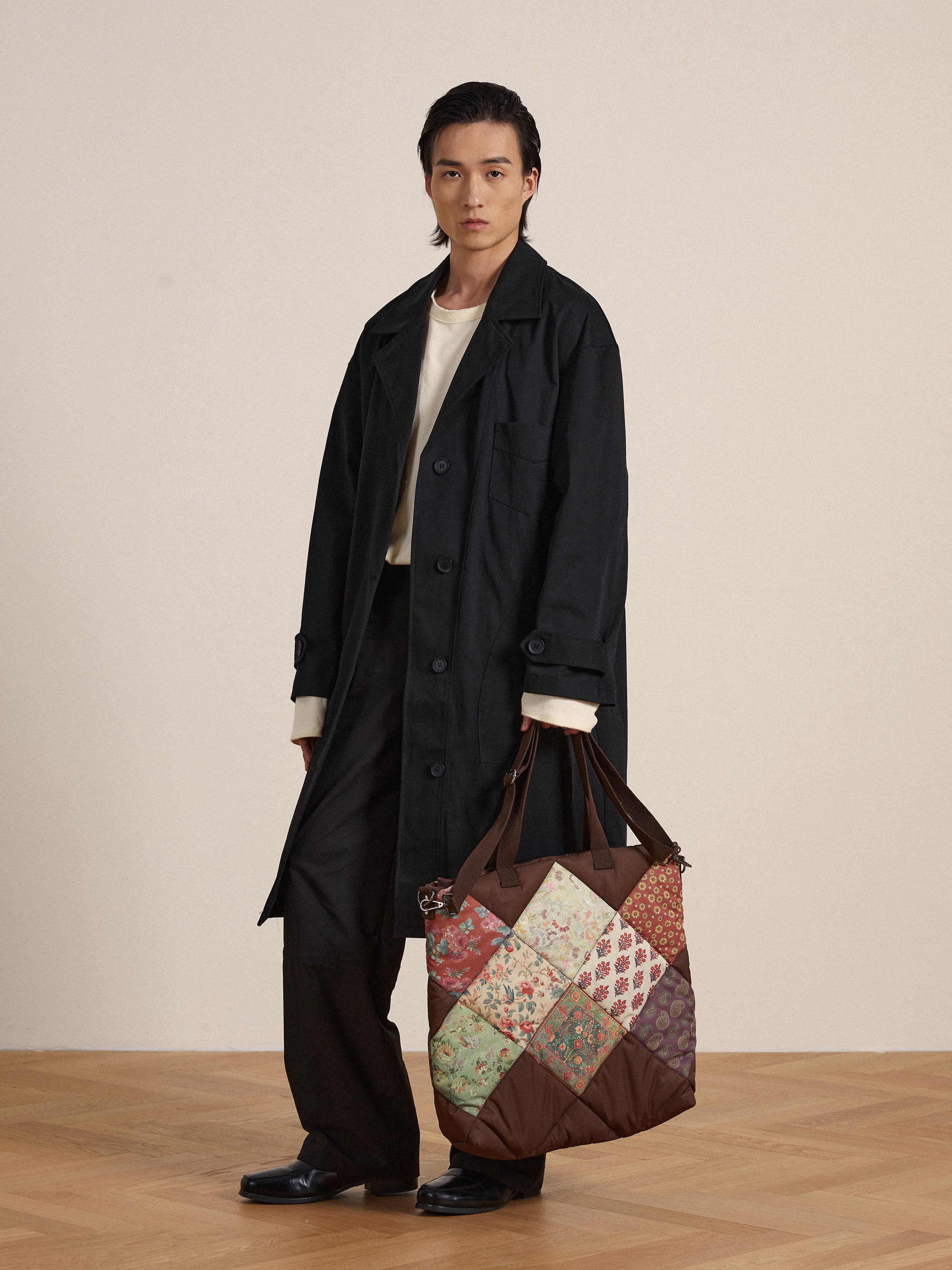 Parisa Quilted Tapestry Bag | Modern Menswear by yycbvcnbmmnbm