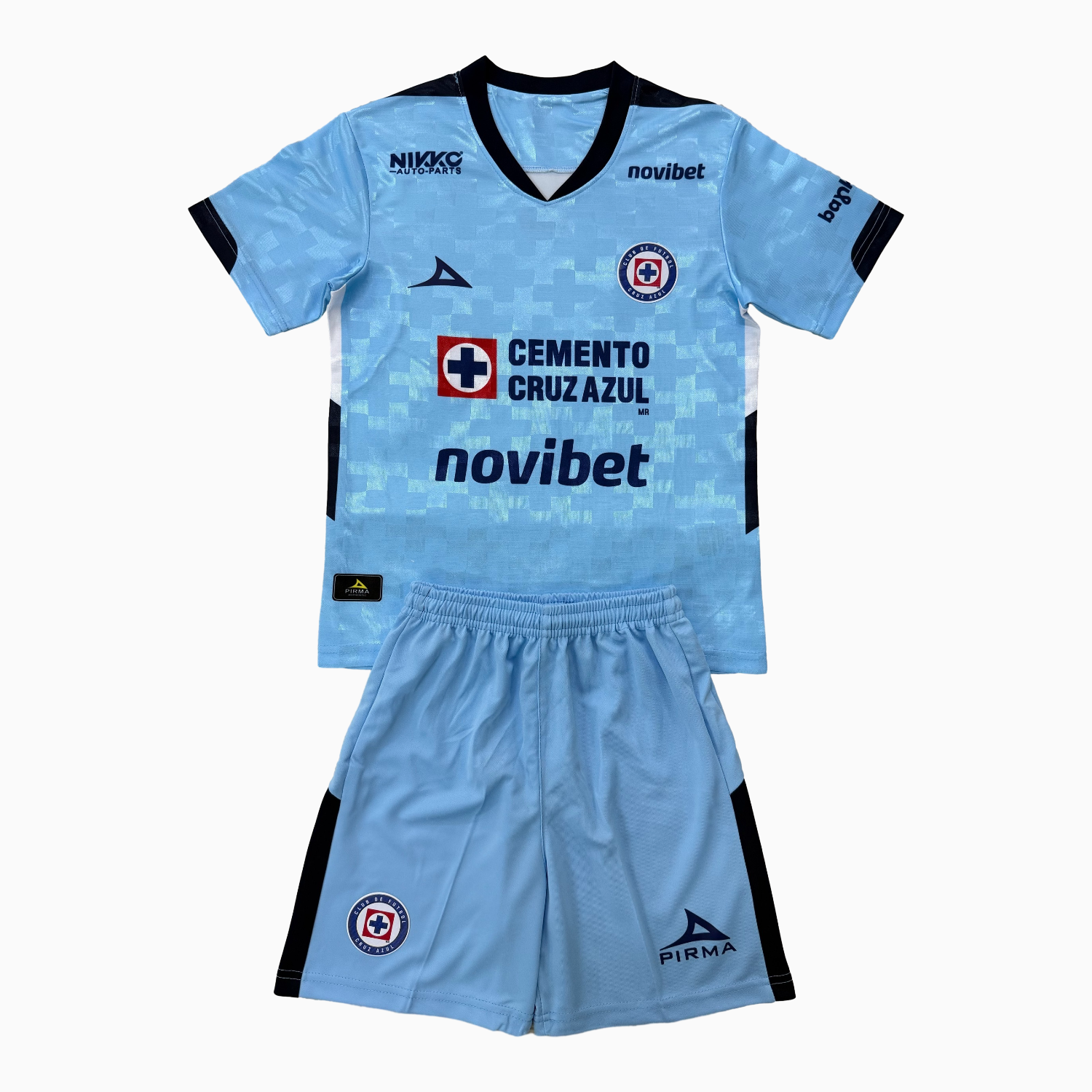 AlphaJersey-Cruz Azul 25-26 Blue Goalkeeper Kids Kit