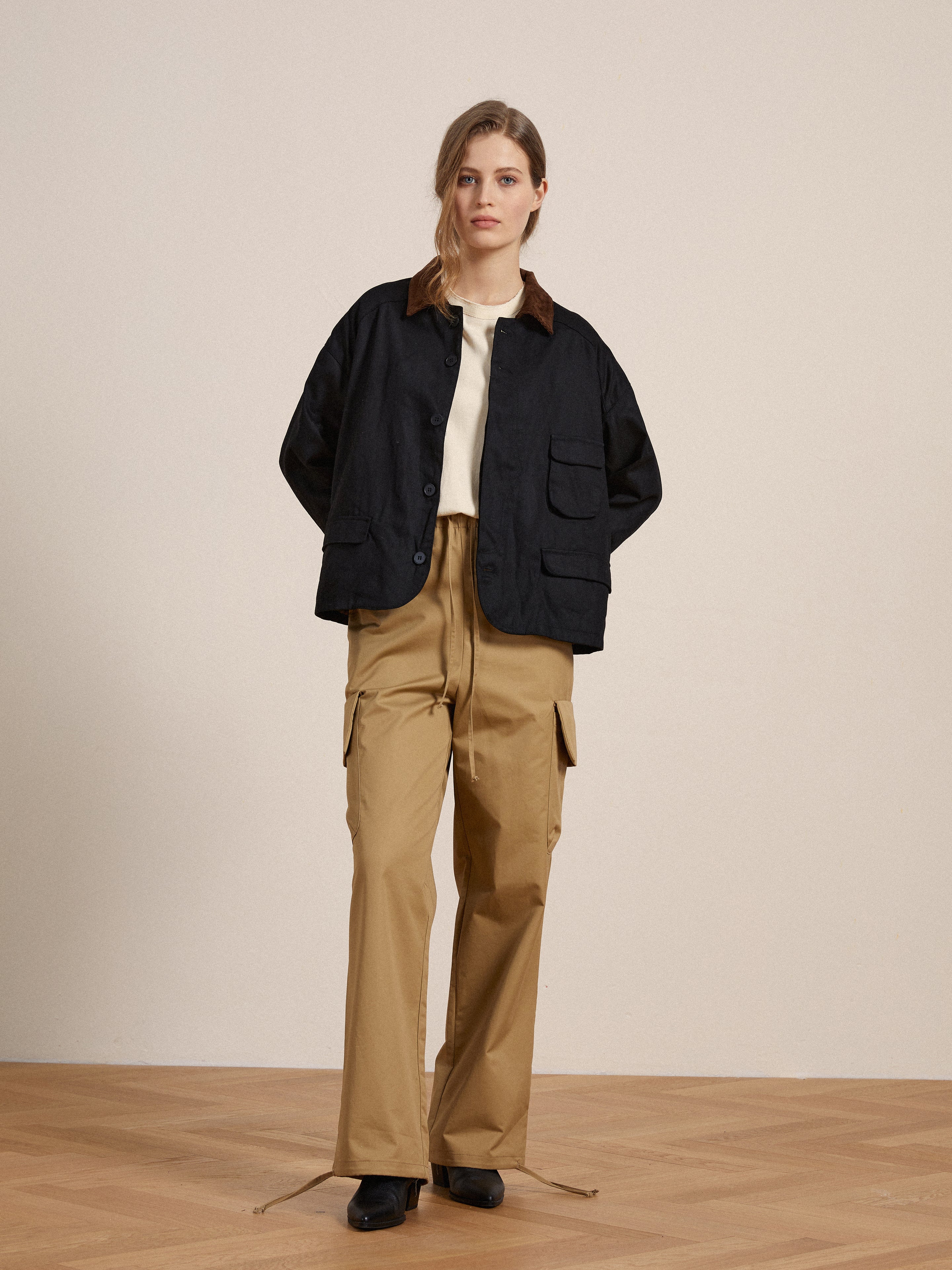 Twill Cargo Drawstring Pants | Modern Menswear by yycbvcnbmmnbm