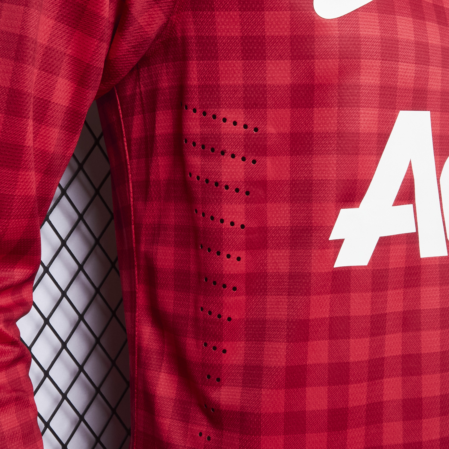 AlphaJersey-Retro Manchester United 2012-13 Home Long Sleeve Jersey - Player Version
