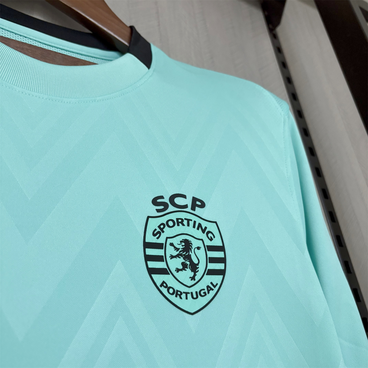 AlphaJersey-Sporting CP 25-26 Third Cyan Jersey - Fans Version