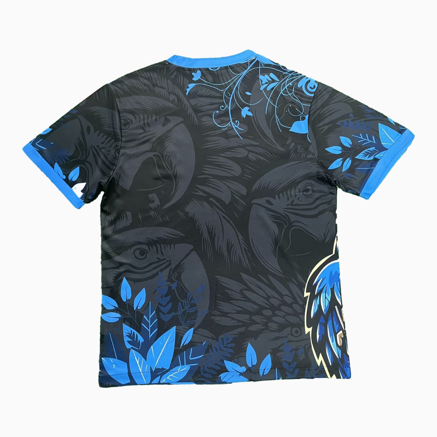 AlphaJersey-Brazil 25-26 Serious Blue Parrot Black Jersey - Fans Version