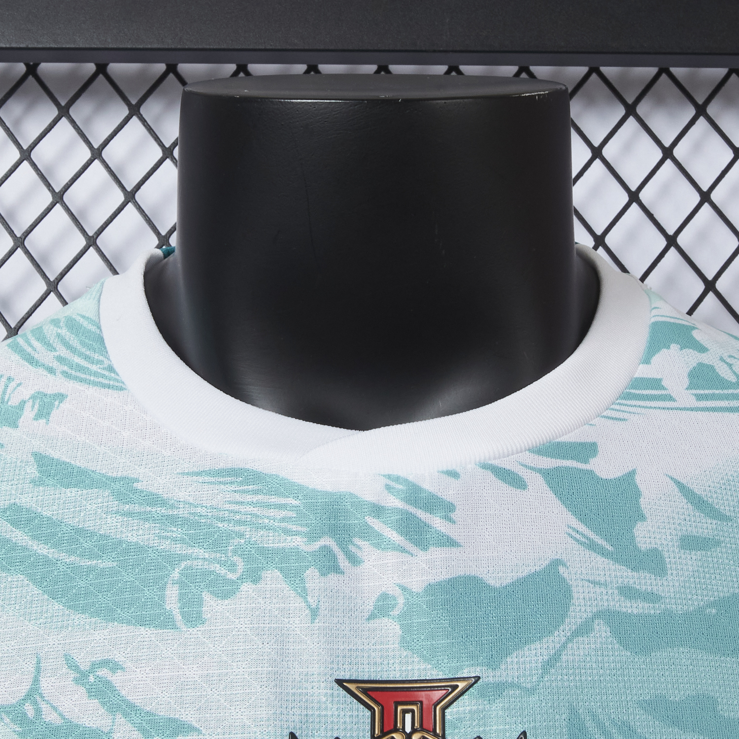 AlphaJersey-Portugal 2026 Away White And Cyan Jersey - Player Version