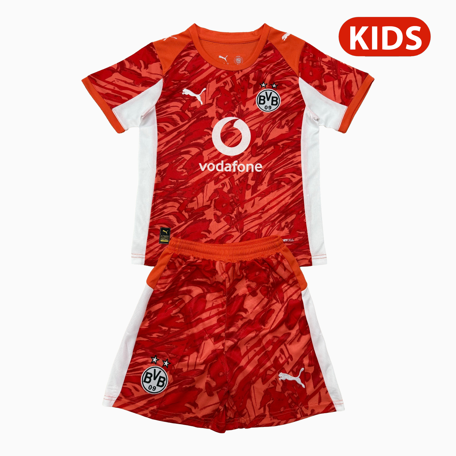 AlphaJersey-Dortmund 25-26 Orange Goalkeeper Kids Kit