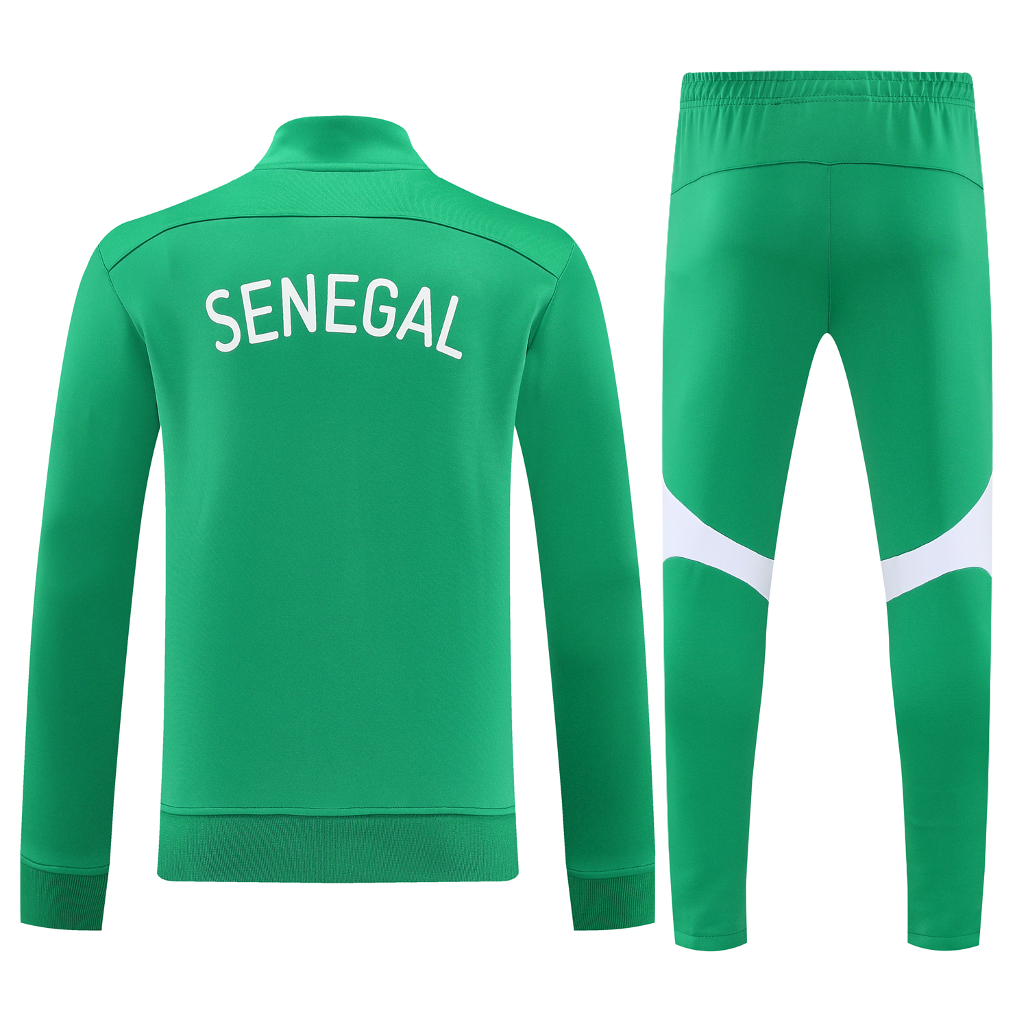AlphaJersey-Senegal 2026 Jacket Training Tracksuit - Green Jackets & Green Pants