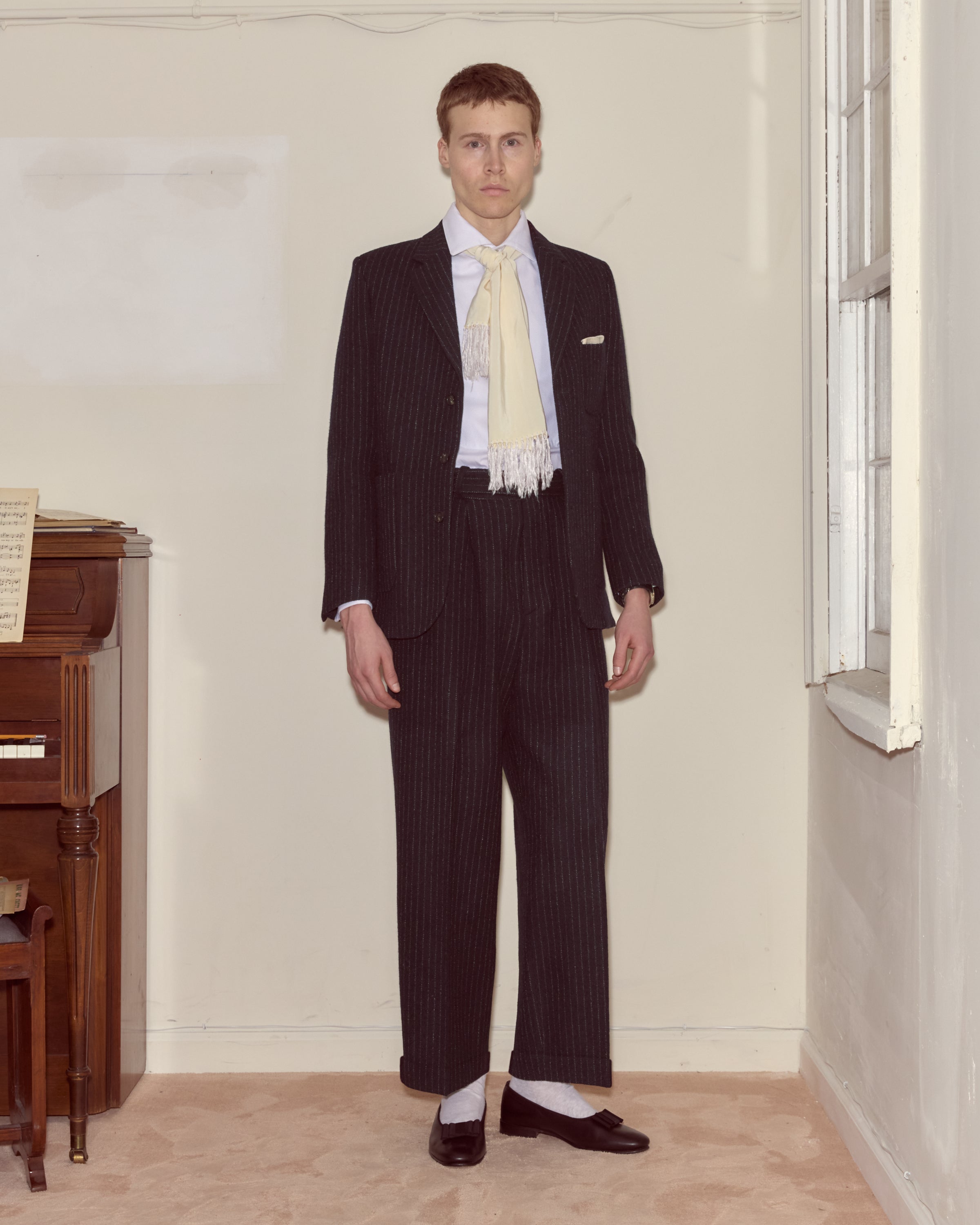 Waldorf Pinstripe Suit Jacket | Modern Menswear by yycbvcnbmmnbm