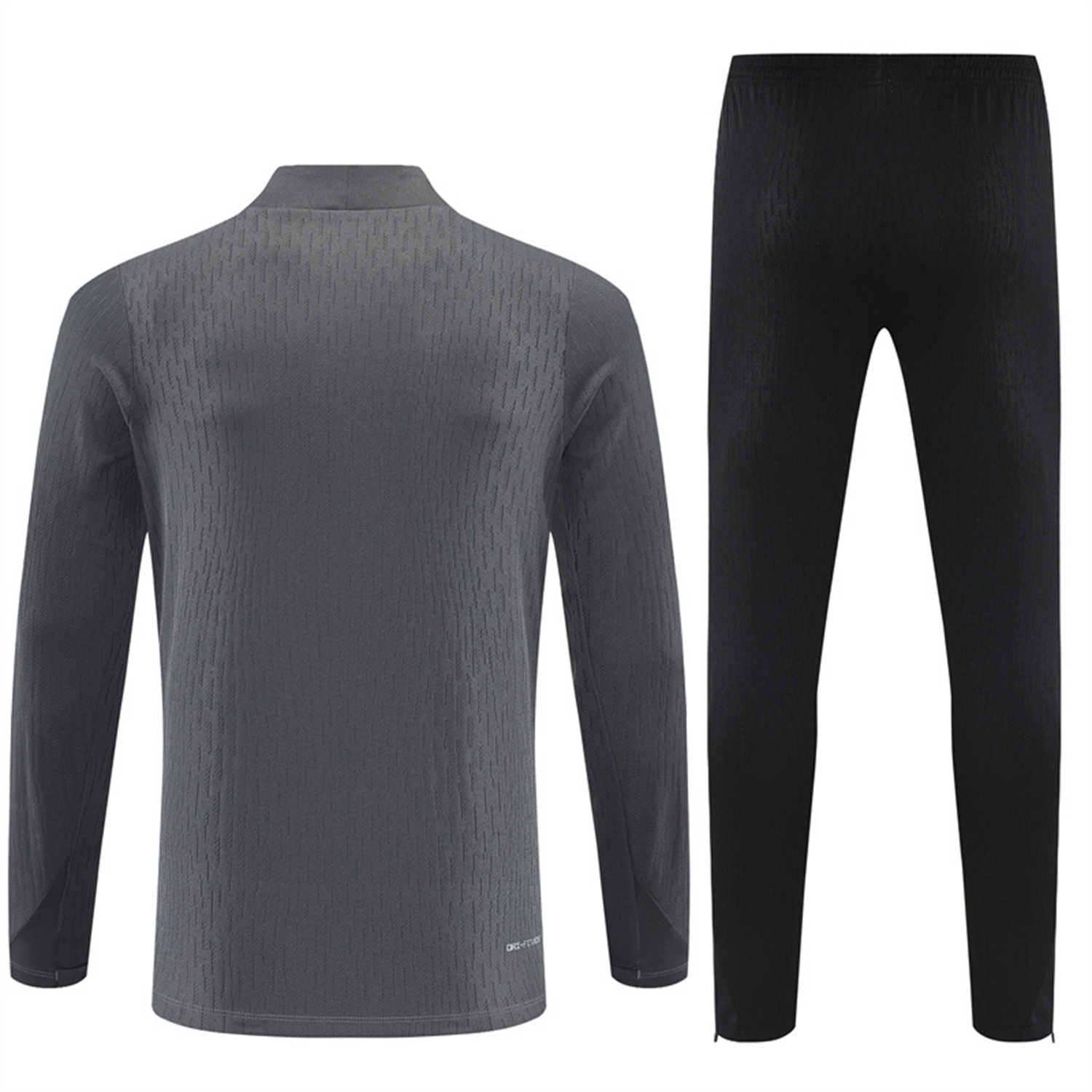 AlphaJersey-Barcelona 25-26 Long Sleeve Training Set - Grey Top & Black Pants