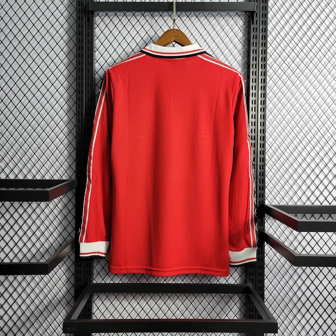 AlphaJersey-Retro Manchester United 98-99 Home Long Sleeve Jersey