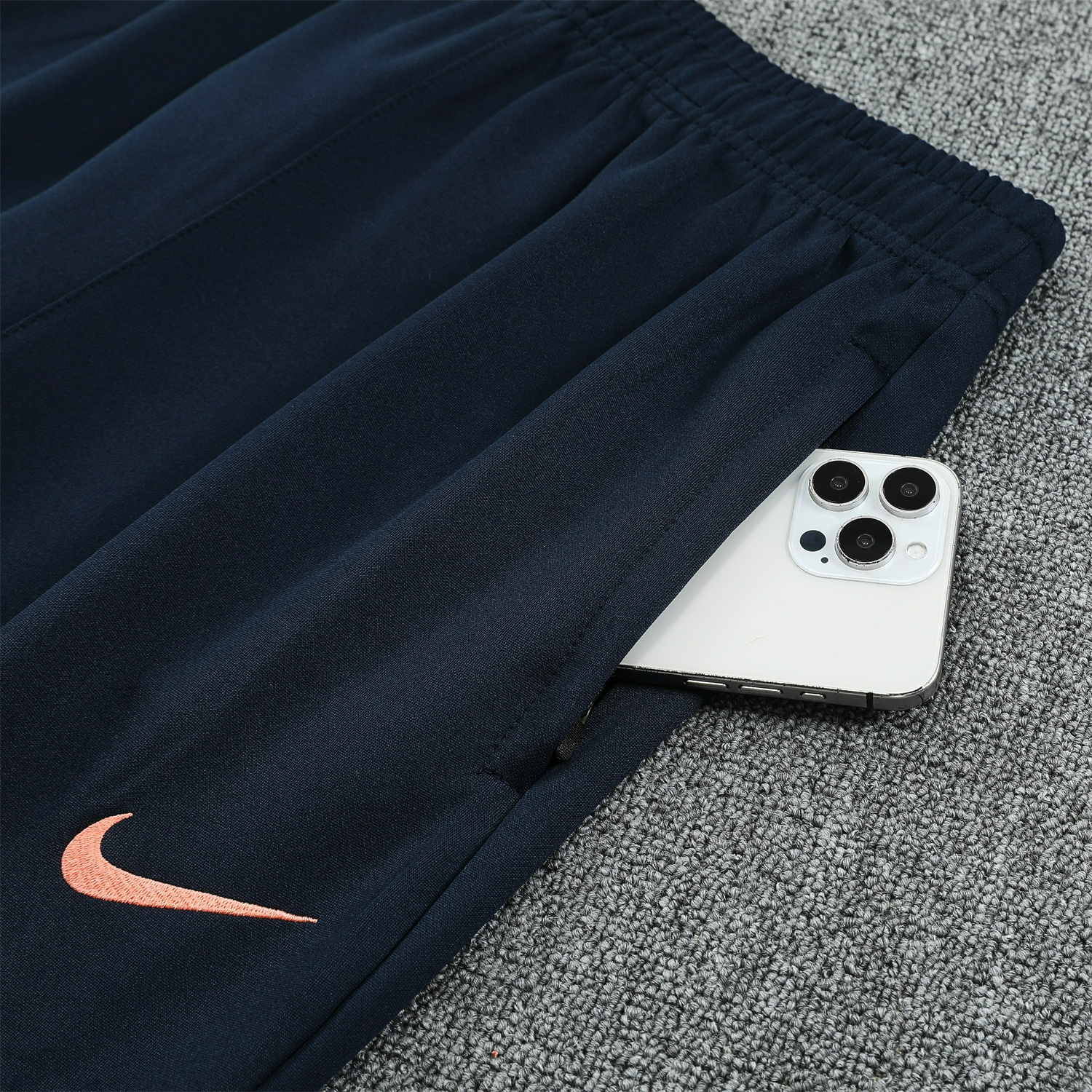 AlphaJersey-Barcelona 25-26 Jacket Training Tracksuit - Black Orange Jackets & Black Pants