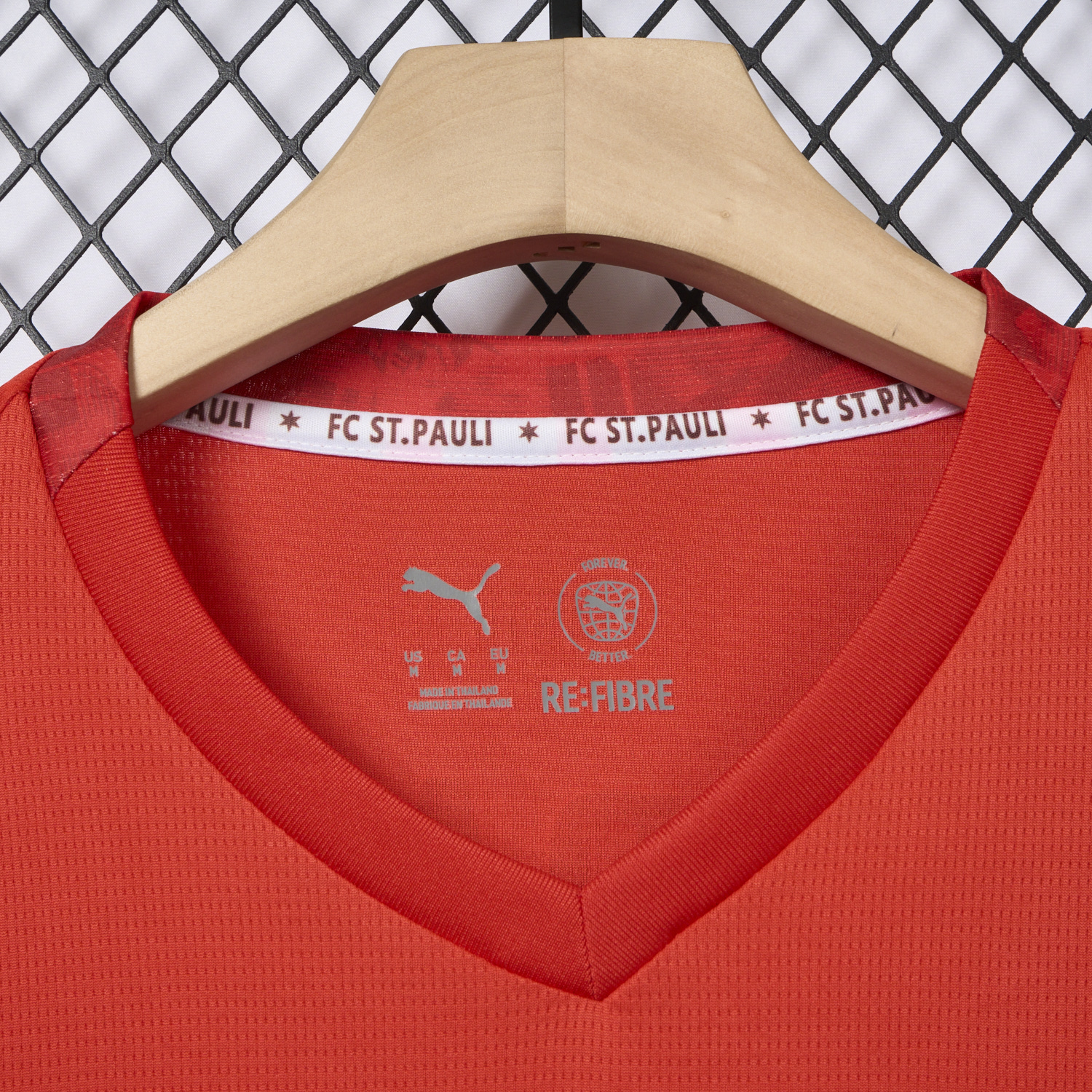 AlphaJersey-St. Pauli 25-26 Fourth Red Jersey - Fans Version