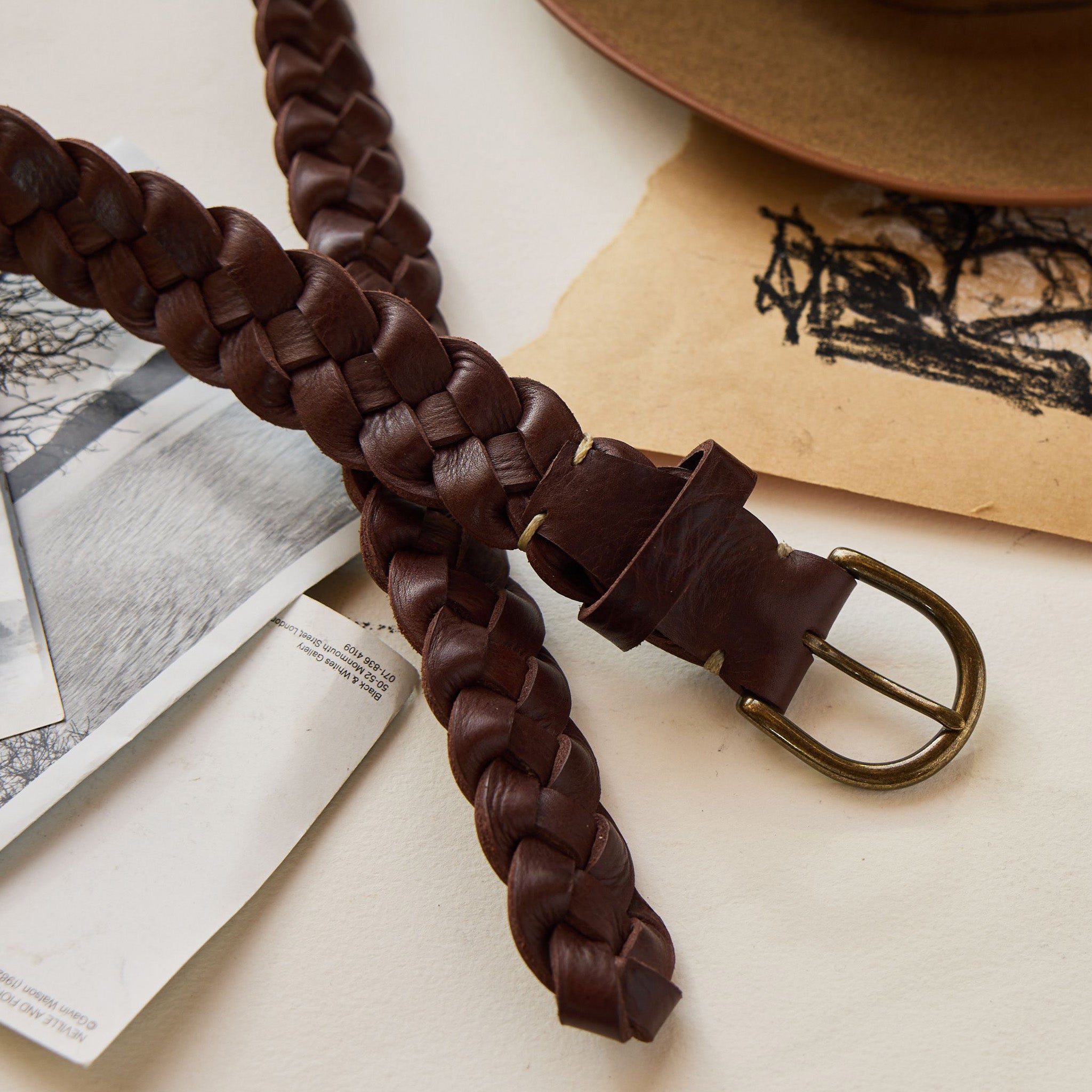 The Braided Belt in Dark Brown | Modern Menswear by yycbvcnbmmnbm