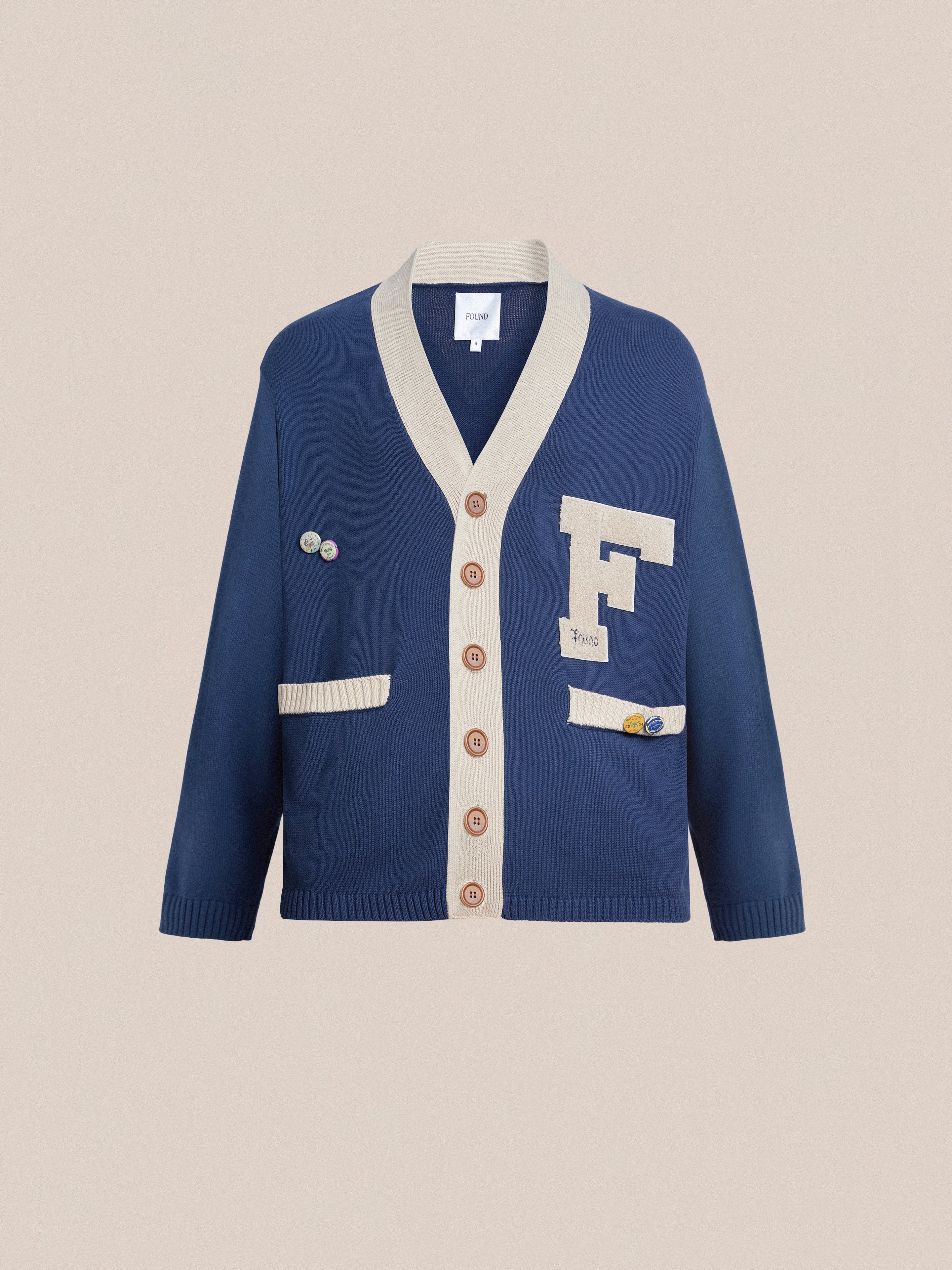 Laleh Varsity Contrast Cardigan | Modern Menswear by yycbvcnbmmnbm
