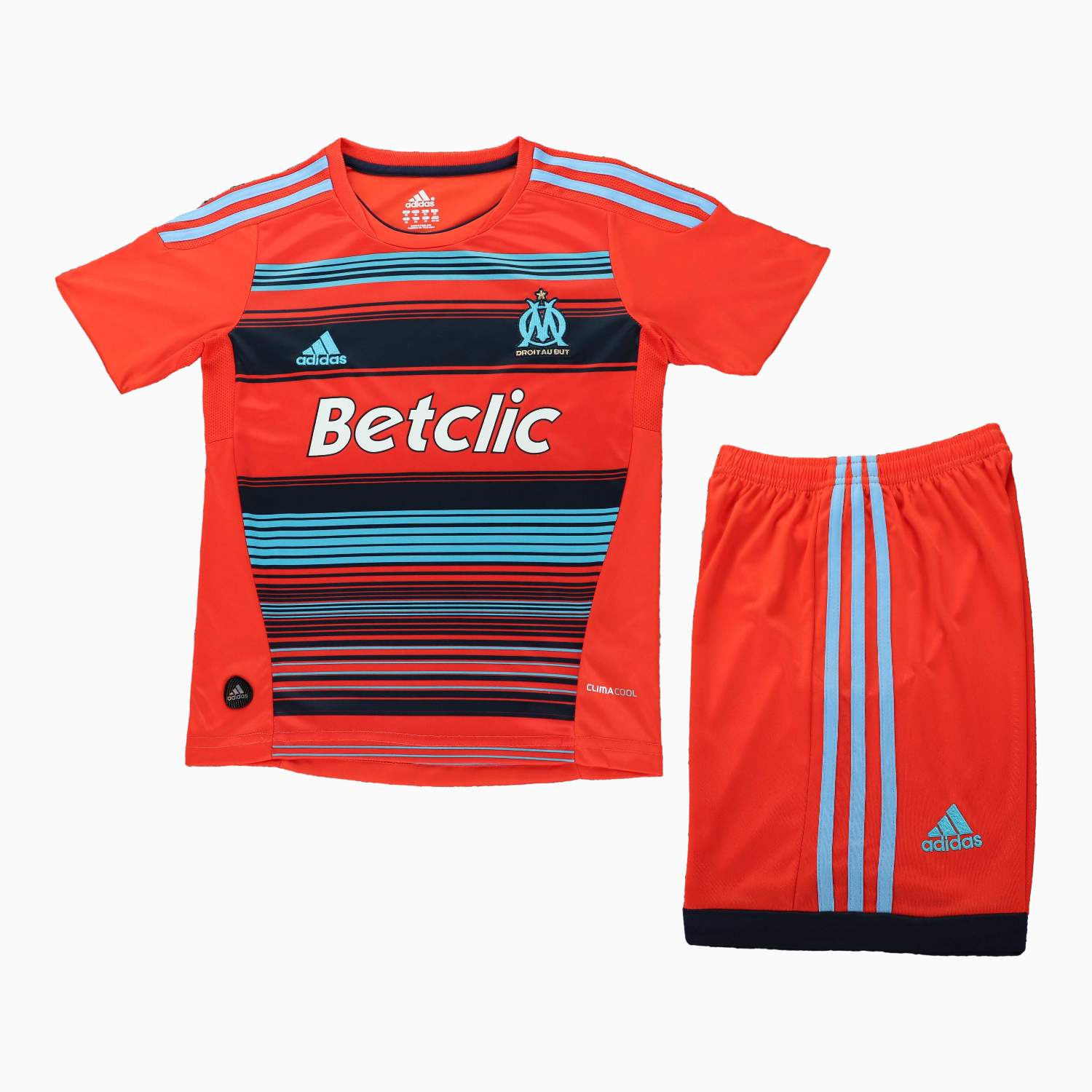 AlphaJersey-Retro Marseille 2011-12 Home Kids Kit