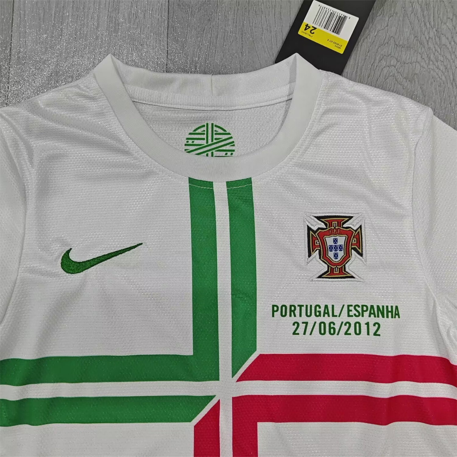 AlphaJersey-Retro Portugal 2012 Away Kids Kit