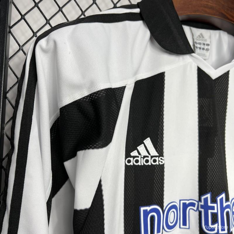 AlphaJersey-Retro Newcastle United 2003-05 Home Long Sleeve Jersey