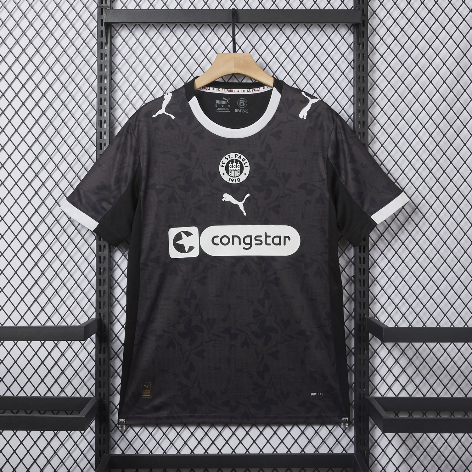 AlphaJersey-St. Pauli 25-26 Third Black Jersey - Fans Version