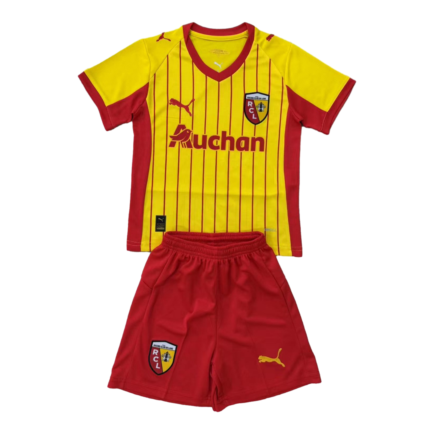AlphaJersey-RC Lens 25-26 Home Men's Adult Jersey Set - Fans Version