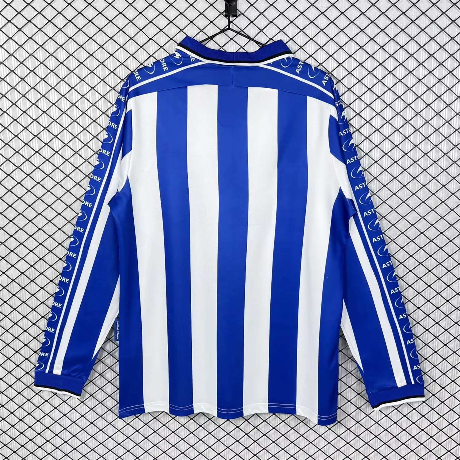 AlphaJersey-Retro Deportivo Alavés 1998-99 Home Long Sleeves Jersey