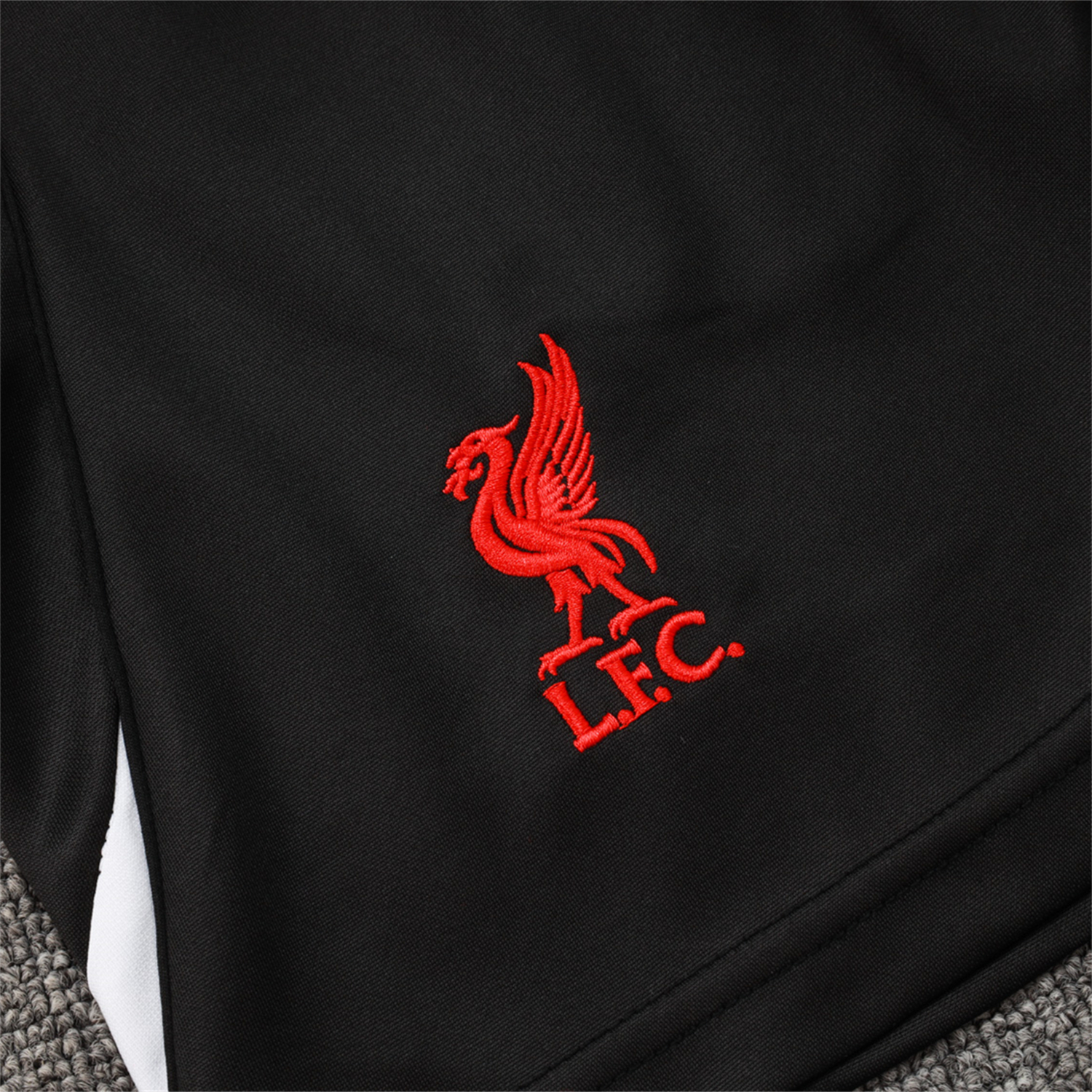 AlphaJersey-Liver.pool 25-26 Vest Training Set - Black Vest & Black Shorts