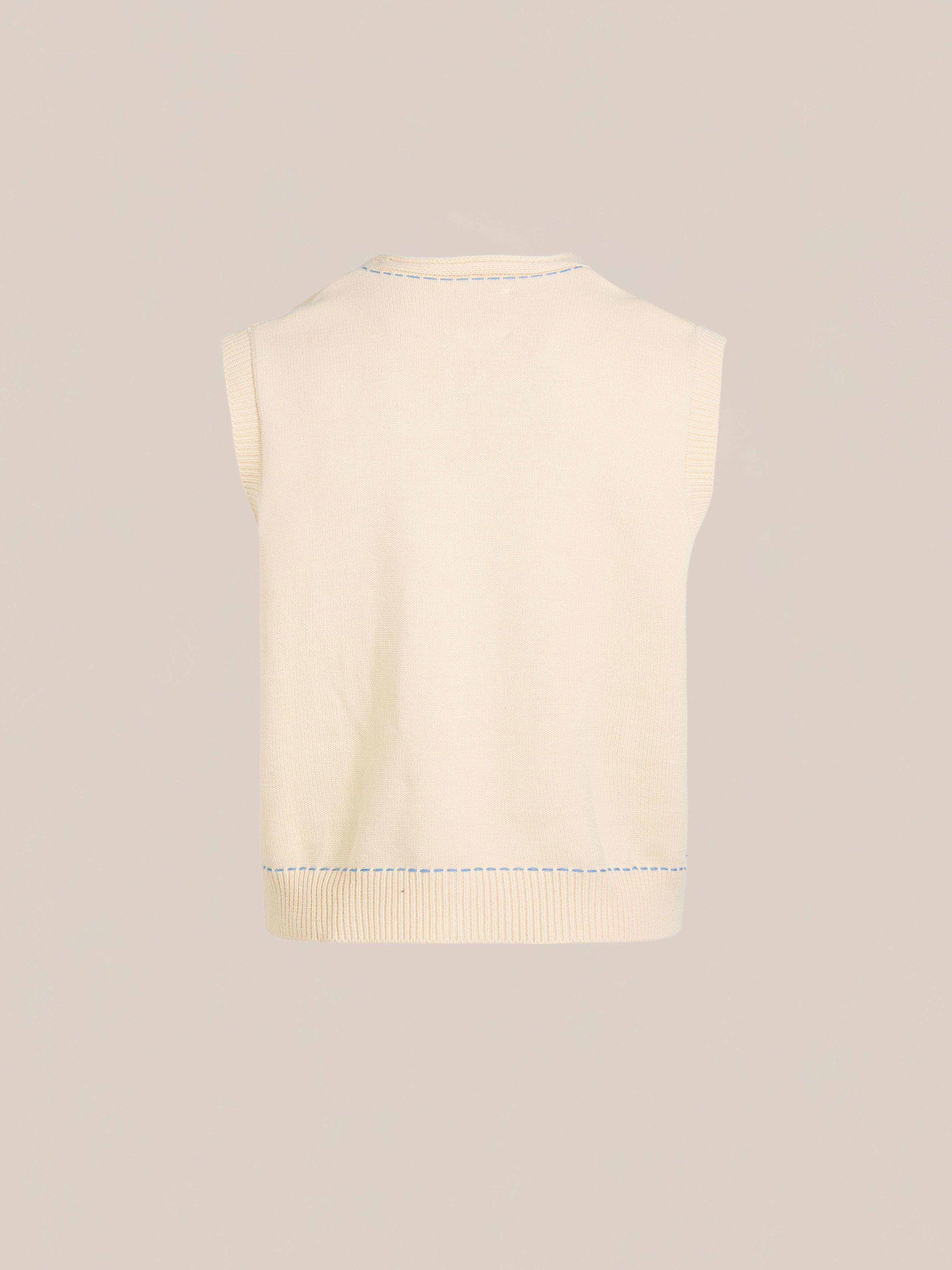 Floral Embroidered Knit Vest | Modern Menswear by yycbvcnbmmnbm