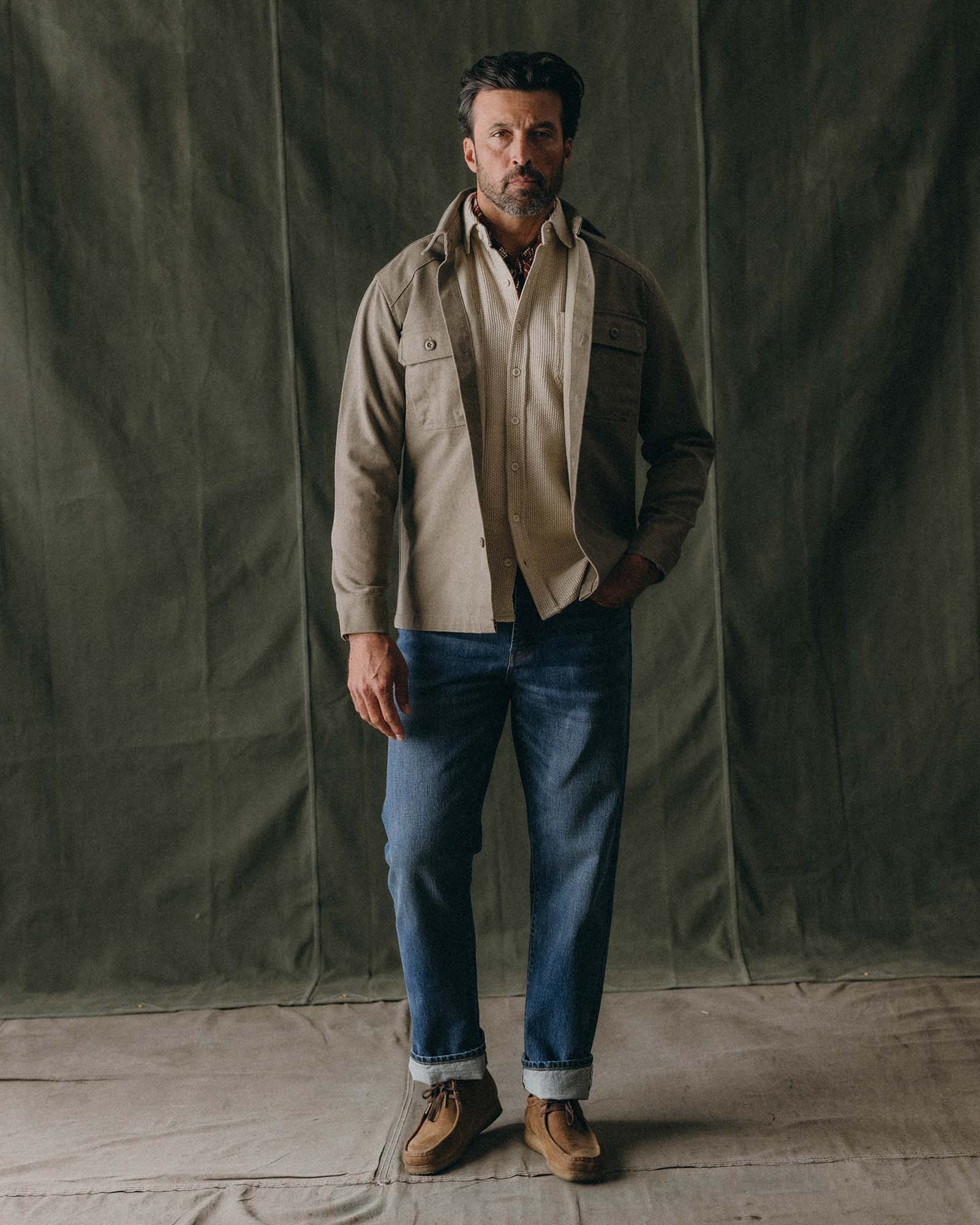 The Straight Jean in Mid Wash Organic Selvedge | Modern Menswear by yycbvcnbmmnbm