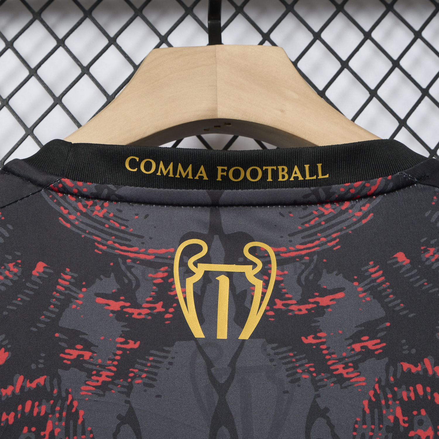 AlphaJersey-Paris Saint-Germain PSG 25-26 Champions League Commemorative Edition Black Red Eiffel Tower T-shirts