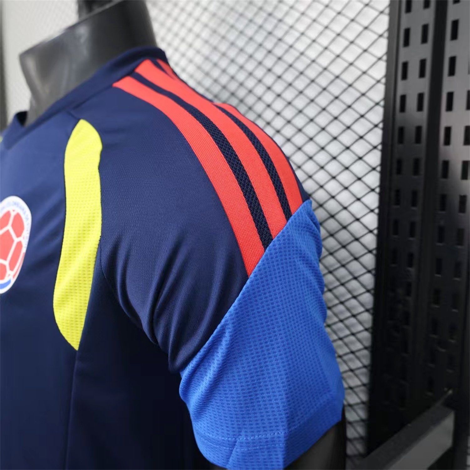 AlphaJersey-Colombia 2026 Dark Blue Pre-Match Training Jersey - Player Version