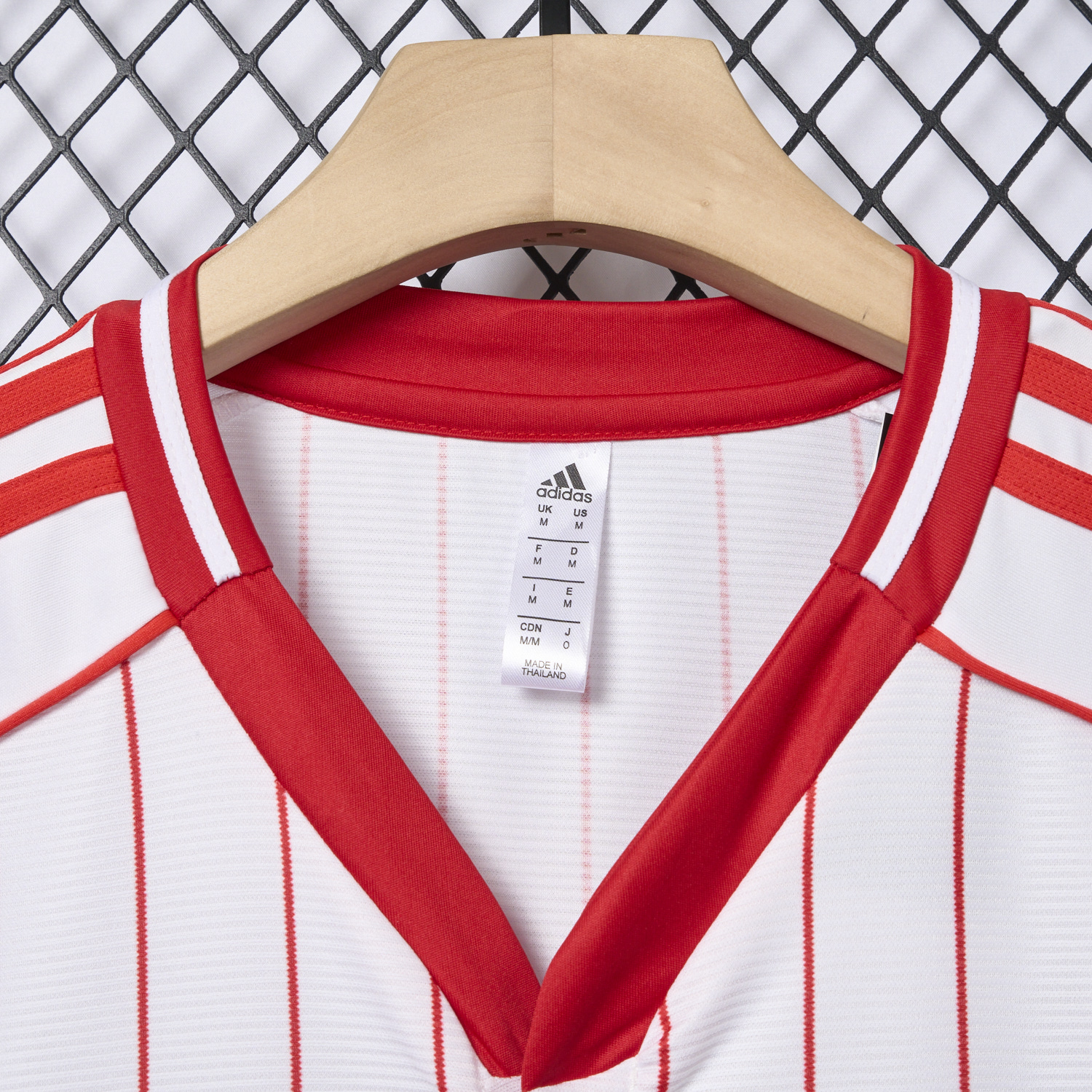 AlphaJersey-Arsenal 25-26 White Baseball Jersey with Red Stripes